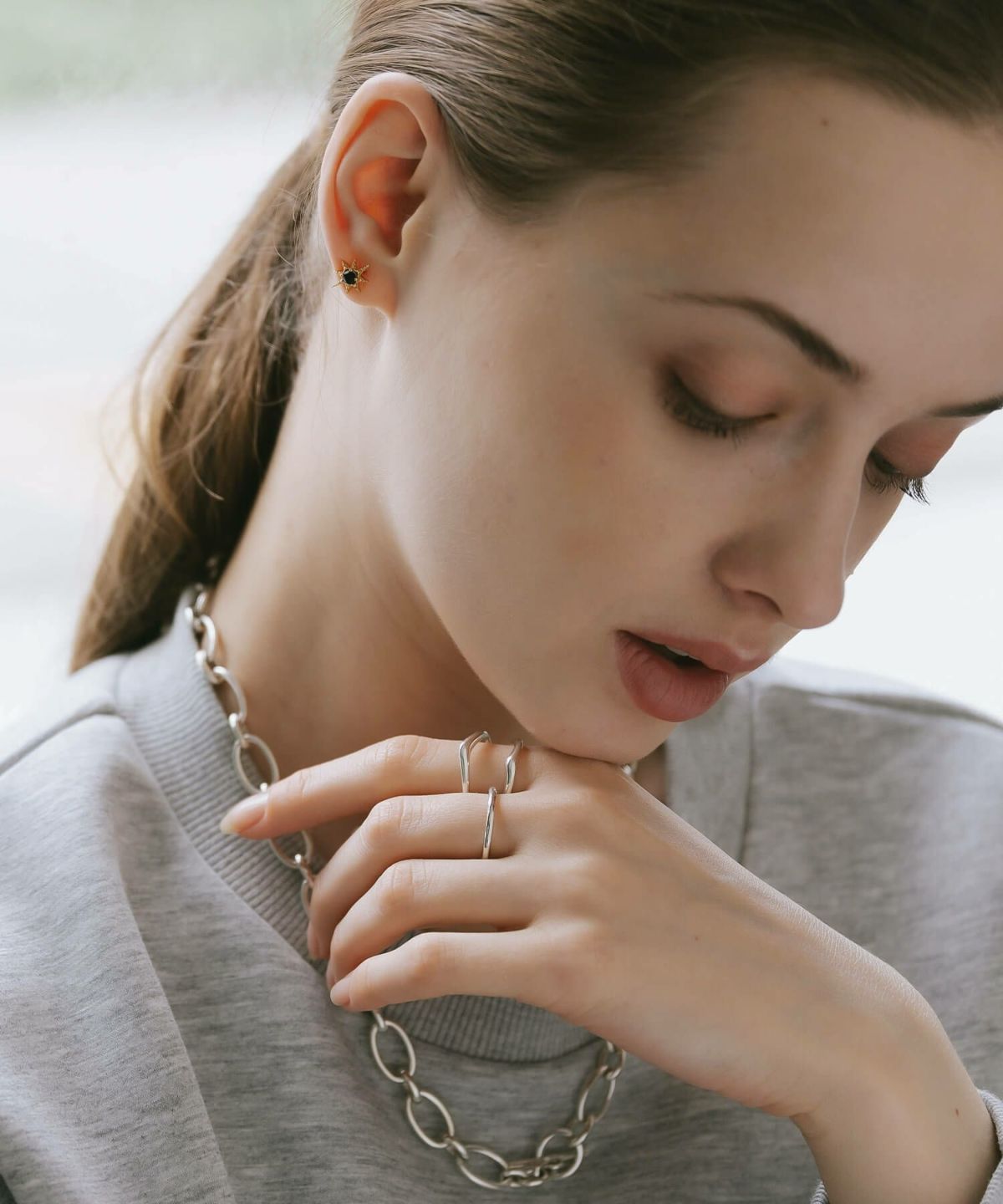 18金 仕上げ ピアス シルバー 925 スタッド ピアス ブラックオニキス 【solaria ソラリア】 星 スター 小ぶり 小さめ 天然石 ピアス 金属アレルギー キラキラ 両耳用 人気 大人 可愛い おしゃれ