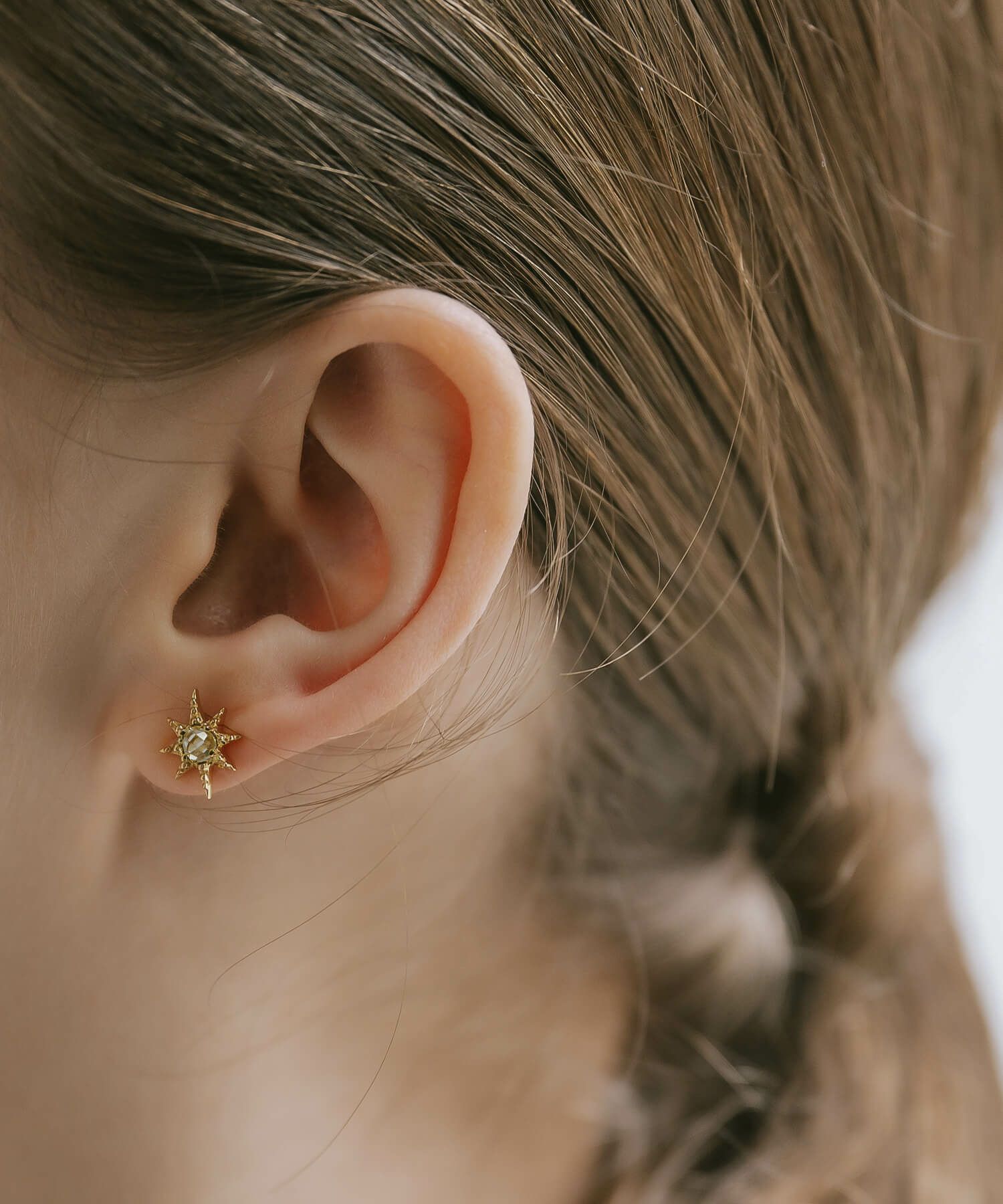 18金 仕上げ ピアス シルバー 925 スタッド ピアス ブラックオニキス 【solaria ソラリア】 星 スター 小ぶり 小さめ 天然石 ピアス 金属アレルギー キラキラ 両耳用 人気 大人 可愛い おしゃれ