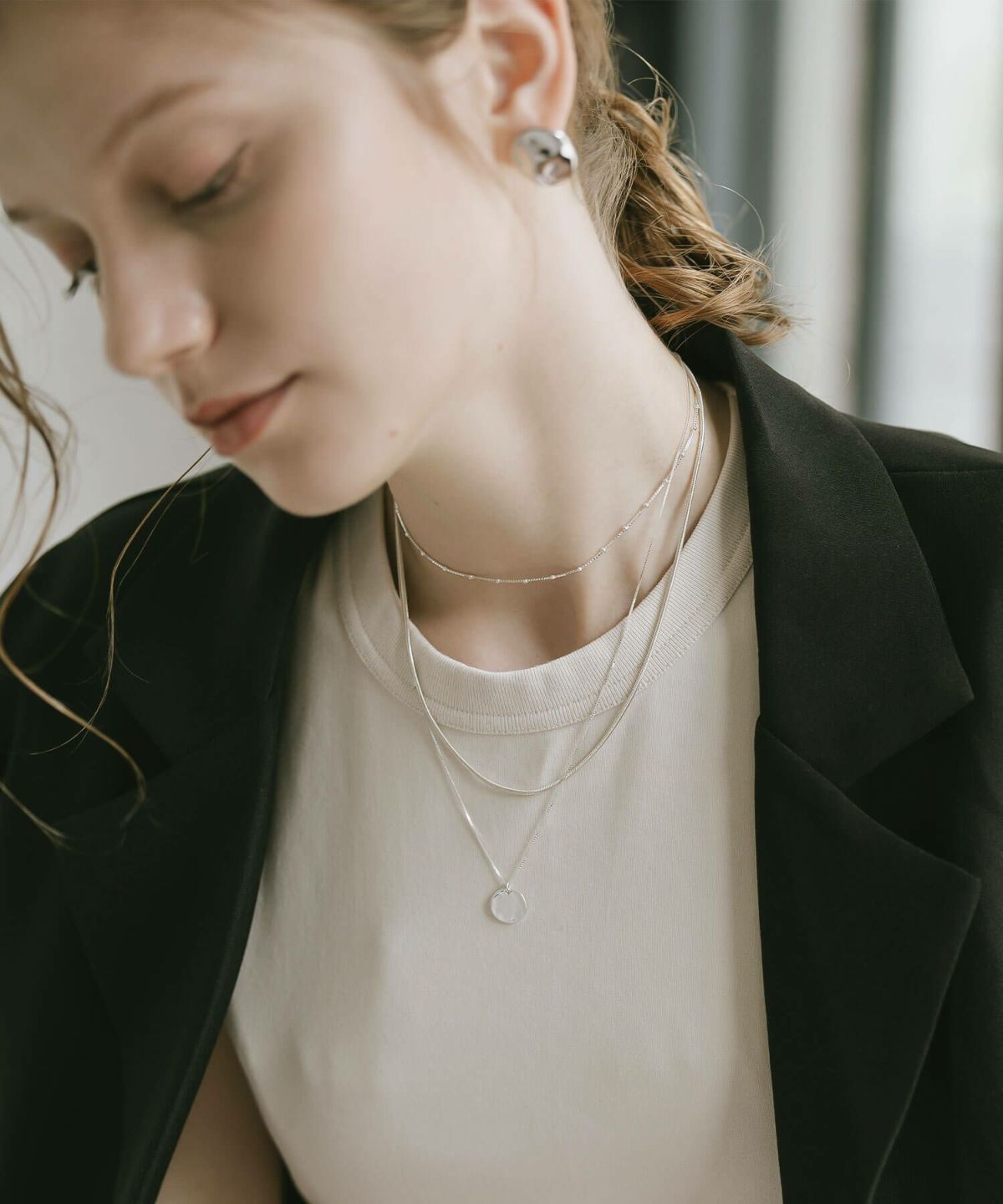 チョーカー ネックレス レディース カジュアル シンプル 金属アレルギー 【arete-choker アレーテ・チョーカー】 ネックレス チェーンだけ 30代 40代 50代 メンズ シルバー ゴールド ネックレス チェーンのみ 普段使い 18金仕上げ  大人 シルバー925 シルバーチェーン