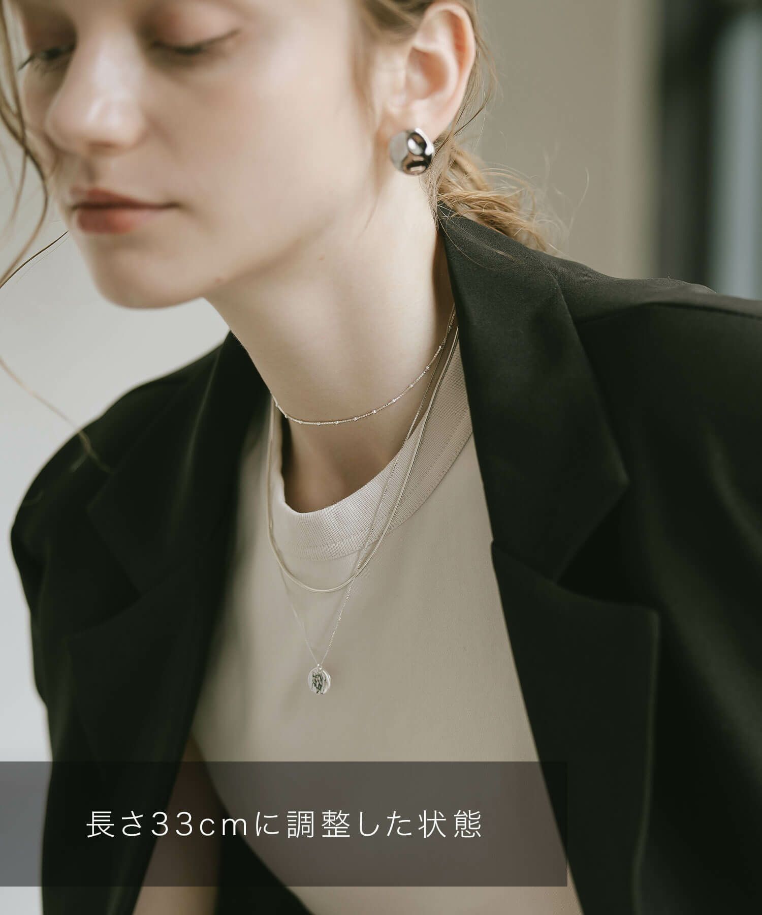 チョーカー ネックレス レディース カジュアル シンプル 金属アレルギー 【arete-choker アレーテ・チョーカー】 ネックレス チェーンだけ 30代 40代 50代 メンズ シルバー ゴールド ネックレス チェーンのみ 普段使い 18金仕上げ  大人 シルバー925 シルバーチェーン