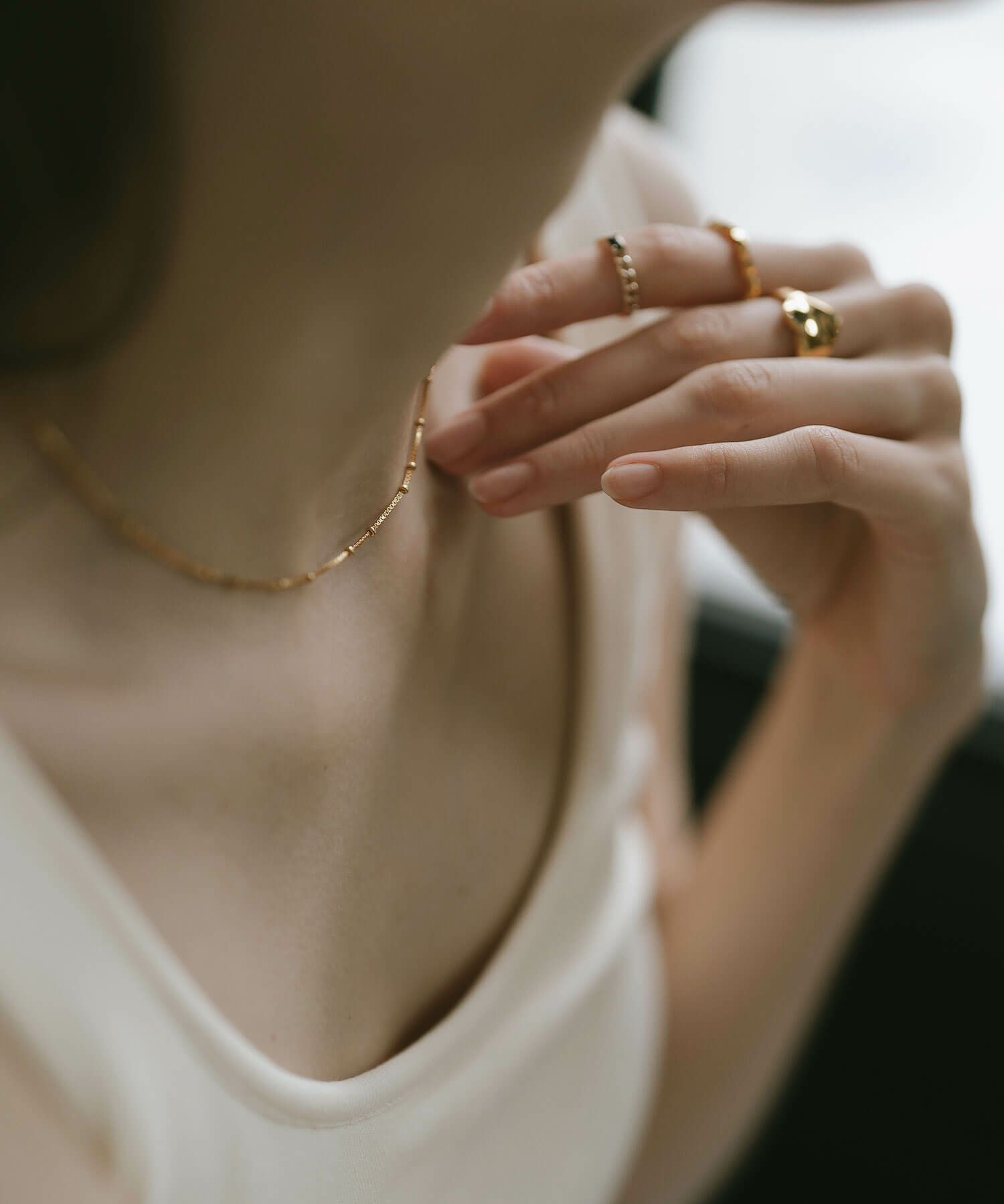 チョーカー ネックレス レディース カジュアル シンプル 金属アレルギー 【arete-choker アレーテ・チョーカー】 ネックレス チェーンだけ 30代 40代 50代 メンズ シルバー ゴールド ネックレス チェーンのみ 普段使い 18金仕上げ  大人 シルバー925 シルバーチェーン