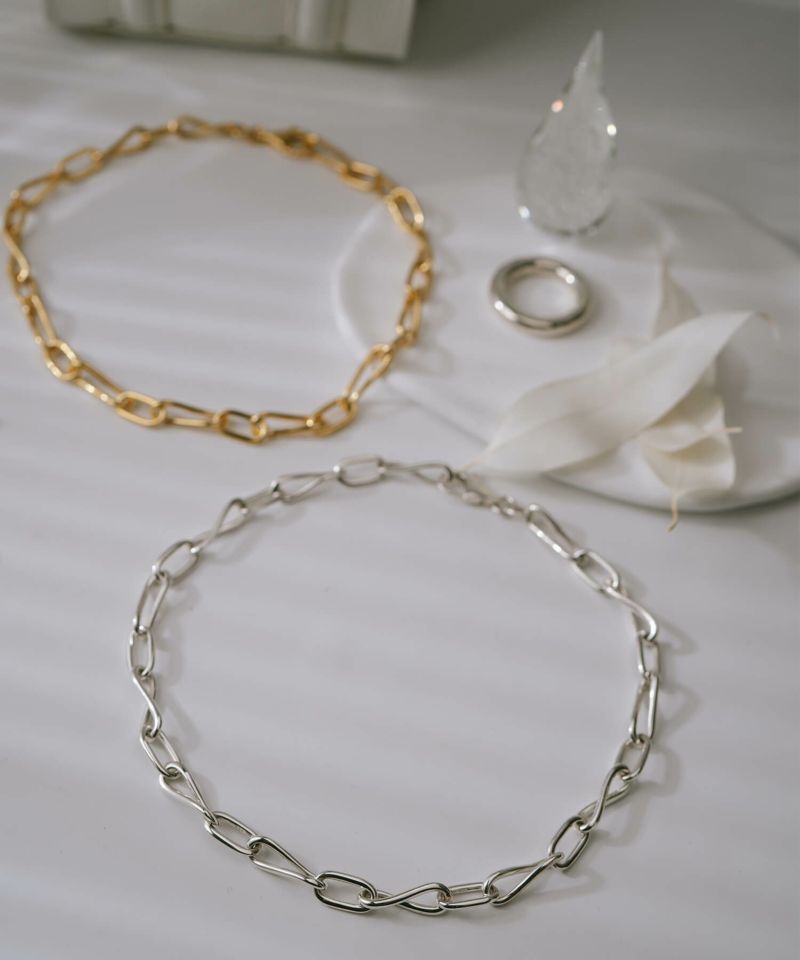 ネックレス  チェーン レディース 短め 【NERIO-NK ネリオ 】 シルバー925 チョーカー ネックレス 太め チェーン 大ぶり シンプル チェーンネックレス カジュアル フォーマル おしゃれ 金属アレルギー 安心 ジュエリー アクセサリー 地金