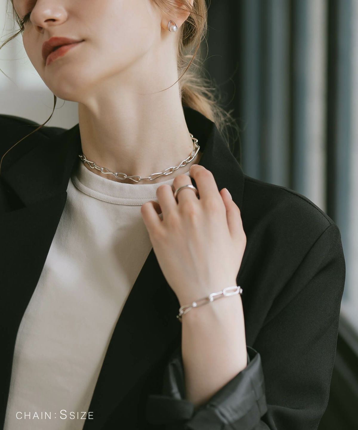 ネックレス  チェーン レディース 短め 【NERIO-NK ネリオ 】 シルバー925 チョーカー ネックレス 太め チェーン 大ぶり シンプル チェーンネックレス カジュアル フォーマル おしゃれ 金属アレルギー 安心 ジュエリー アクセサリー 地金