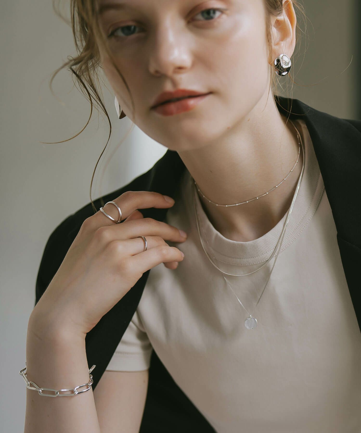 ブレスレット バングル レディース シンプル シルバー ゴールド 【nerio-br ネリオ】 太め 金属アレルギー対応 シルバー925 ゴールド ブレスレット 18K 仕上げ チェーン  チェーンブレスレット 大ぶり ざっくり おしゃれ メンズ ユニセックス ペア