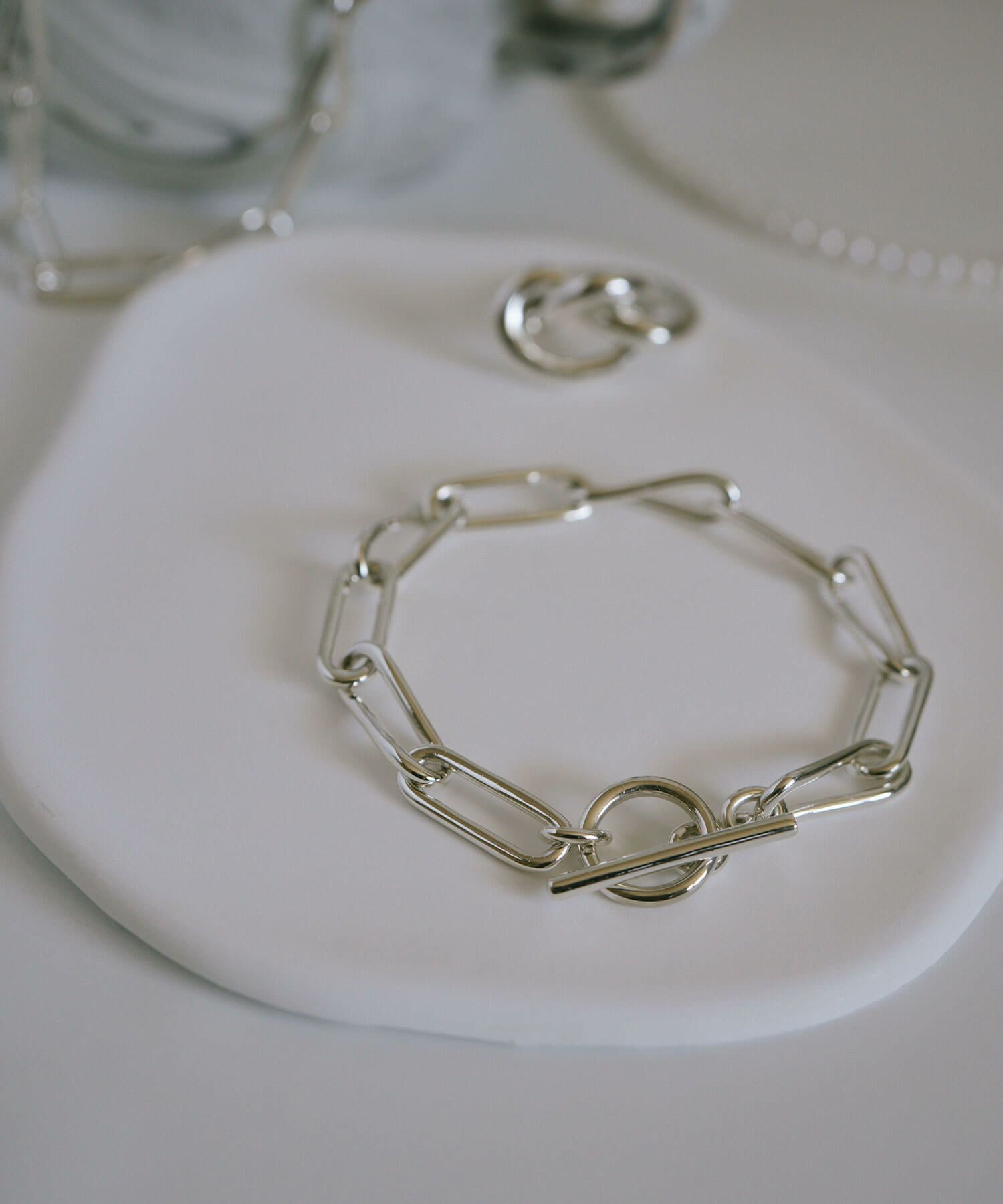 ブレスレット バングル レディース シンプル シルバー ゴールド 【nerio-br ネリオ】 太め 金属アレルギー対応 シルバー925 ゴールド ブレスレット 18K 仕上げ チェーン  チェーンブレスレット 大ぶり ざっくり おしゃれ メンズ ユニセックス ペア