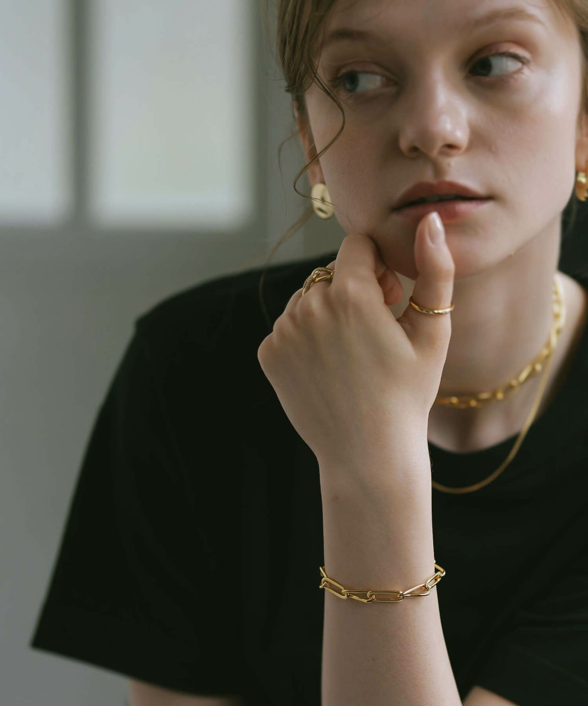 ブレスレット バングル レディース シンプル シルバー ゴールド 【nerio-br ネリオ】 太め 金属アレルギー対応 シルバー925 ゴールド ブレスレット 18K 仕上げ チェーン  チェーンブレスレット 大ぶり ざっくり おしゃれ メンズ ユニセックス ペア