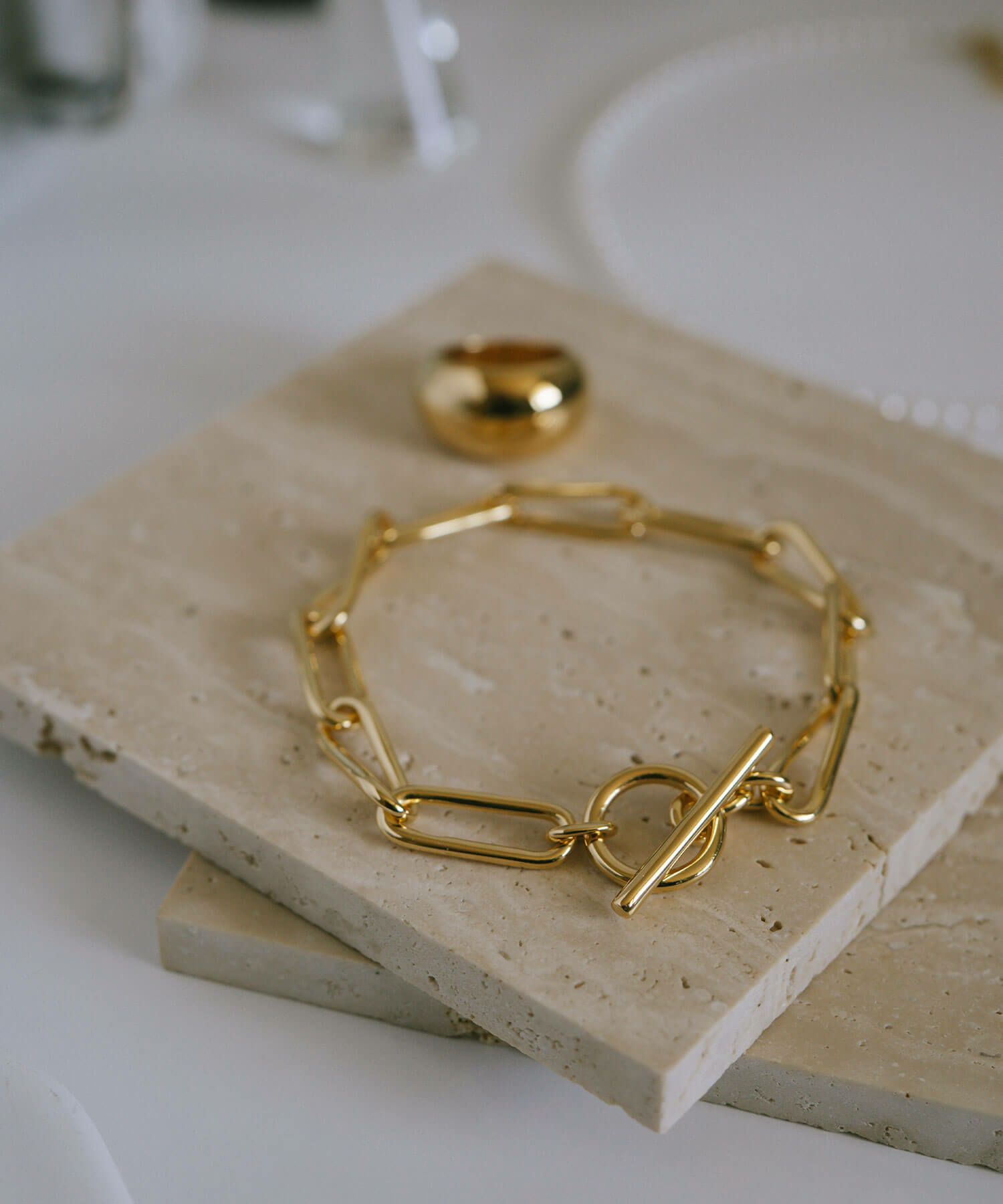 ブレスレット バングル レディース シンプル シルバー ゴールド 【nerio-br ネリオ】 太め 金属アレルギー対応 シルバー925 ゴールド ブレスレット 18K 仕上げ チェーン  チェーンブレスレット 大ぶり ざっくり おしゃれ メンズ ユニセックス ペア