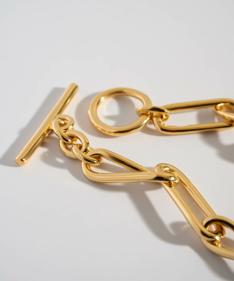 ブレスレット バングル レディース シンプル シルバー ゴールド 【nerio-br ネリオ】 太め 金属アレルギー対応 シルバー925 ゴールド ブレスレット 18K 仕上げ チェーン  チェーンブレスレット 大ぶり ざっくり おしゃれ メンズ ユニセックス ペア