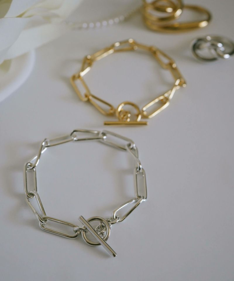 ブレスレット バングル レディース シンプル シルバー ゴールド 【nerio-br ネリオ】 太め 金属アレルギー対応 シルバー925 ゴールド ブレスレット 18K 仕上げ チェーン  チェーンブレスレット 大ぶり ざっくり おしゃれ メンズ ユニセックス ペア