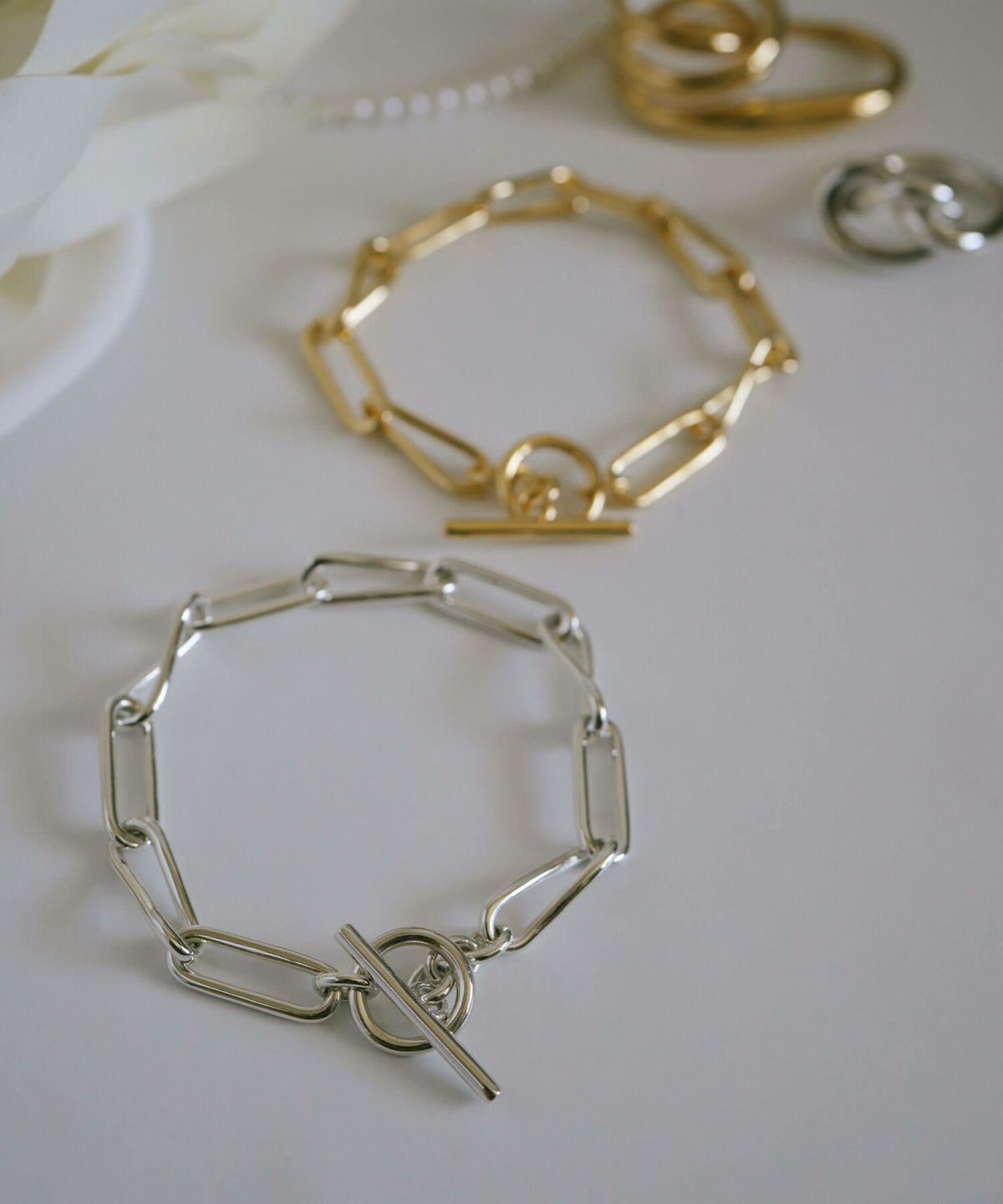 ブレスレット バングル レディース シンプル シルバー ゴールド 【nerio-br ネリオ】 太め 金属アレルギー対応 シルバー925 ゴールド ブレスレット 18K 仕上げ チェーン  チェーンブレスレット 大ぶり ざっくり おしゃれ メンズ ユニセックス ペア