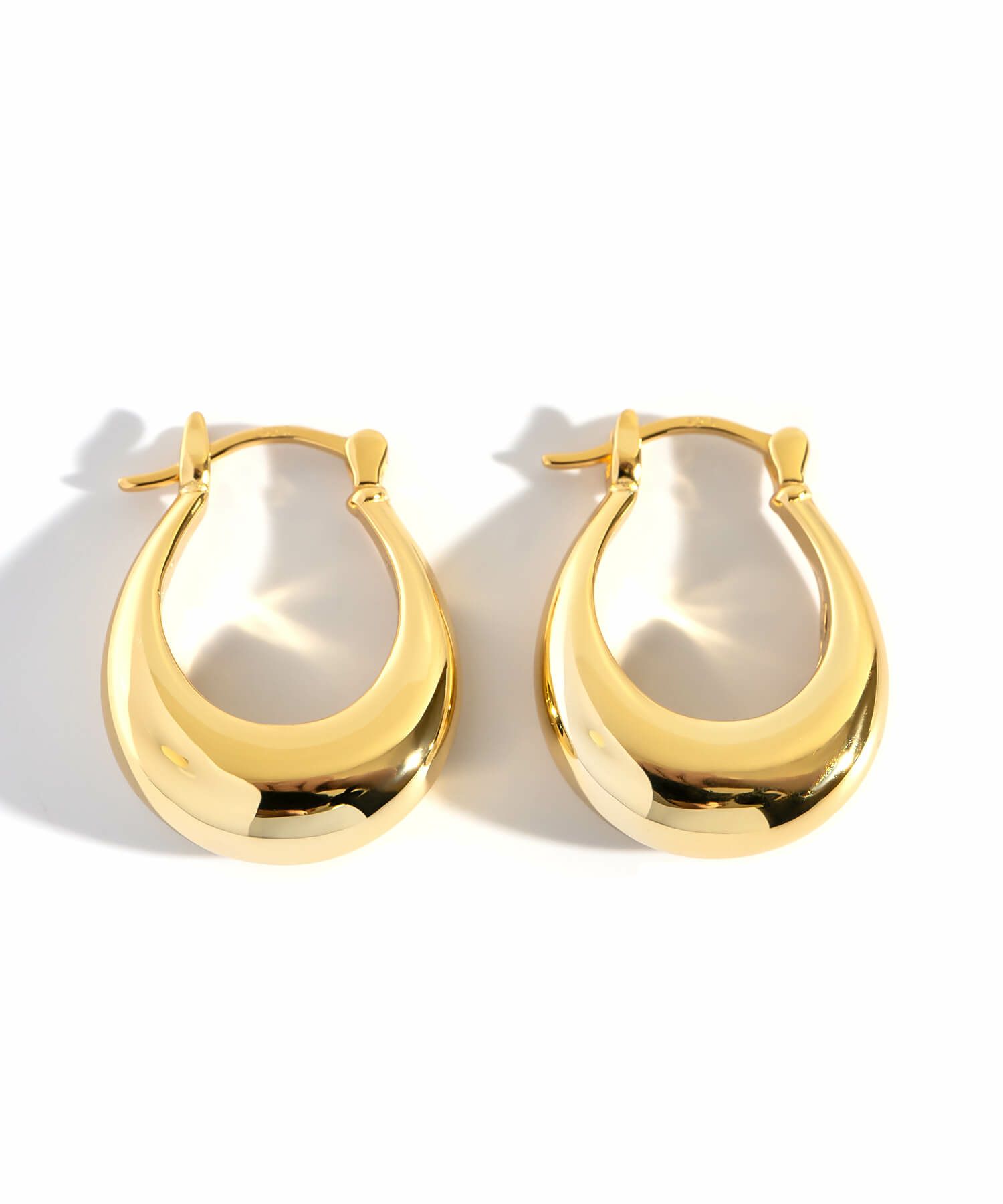 フープピアス 大きめ シルバー ピアス フープ 金属アレルギー対応 【Ladew-miel ラデューミエル】 レディース ドロップ 揺れる シルバー925 雫 大きい 大ぶり ゴールド オーバル おしゃれ 個性的 人気 シンプル カジュアル 大人 かわいい