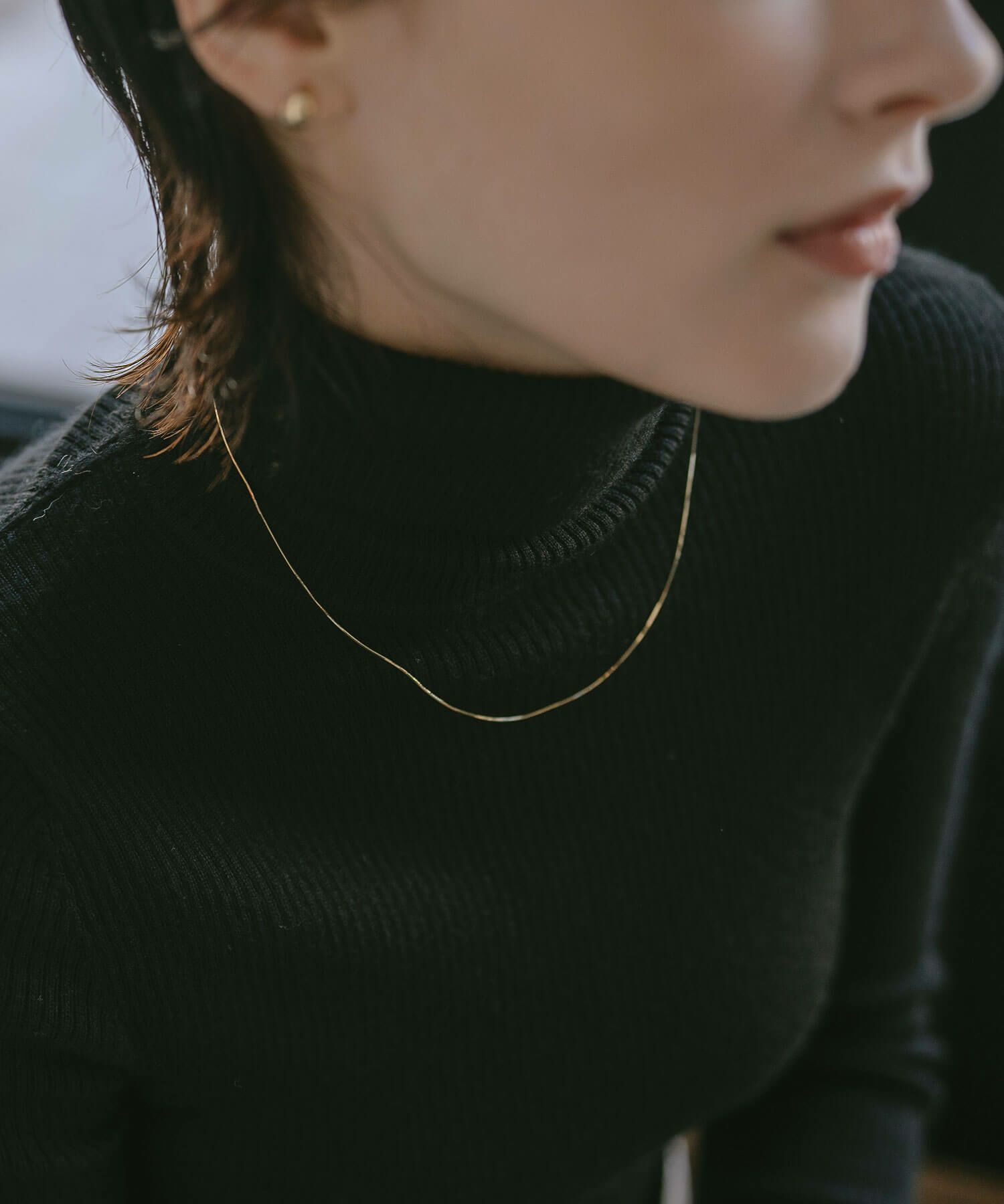 18金 ネックレス レディース 大人 チェーン 45cm 【Ariadne-sera-nk アリアドネ・セラ】ネックレス チェーン だけ 華奢 チェーンだけ 18K K18 ゴールド シンプル ゴールド スキンジュエリー 細い 大人 可愛い おしゃれ 軽量 普段使い 20代 30代 40代 50代 ギフト プレゼント