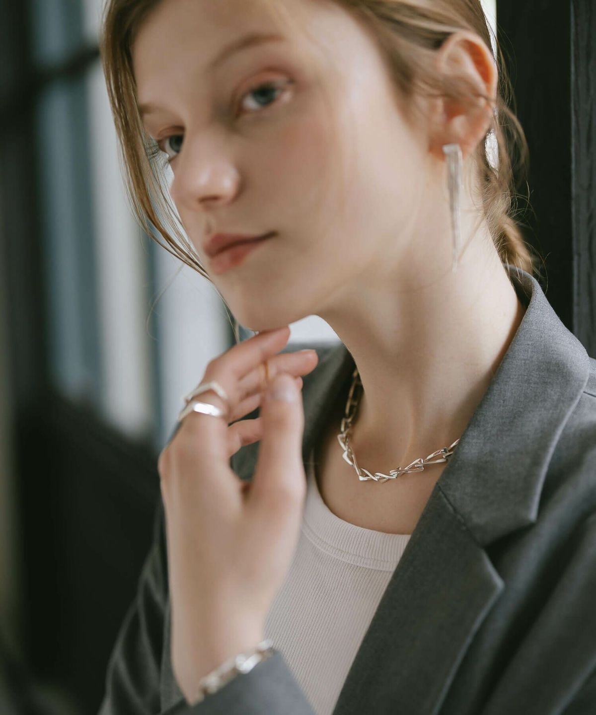 ネックレス  チェーン レディース 短め 【eive-nk エイブ 】 シルバー925 チョーカー ネックレス 太め チェーン 大ぶり シンプル チェーンネックレス カジュアル フォーマル おしゃれ 金属アレルギー 安心 ジュエリー アクセサリー 地金