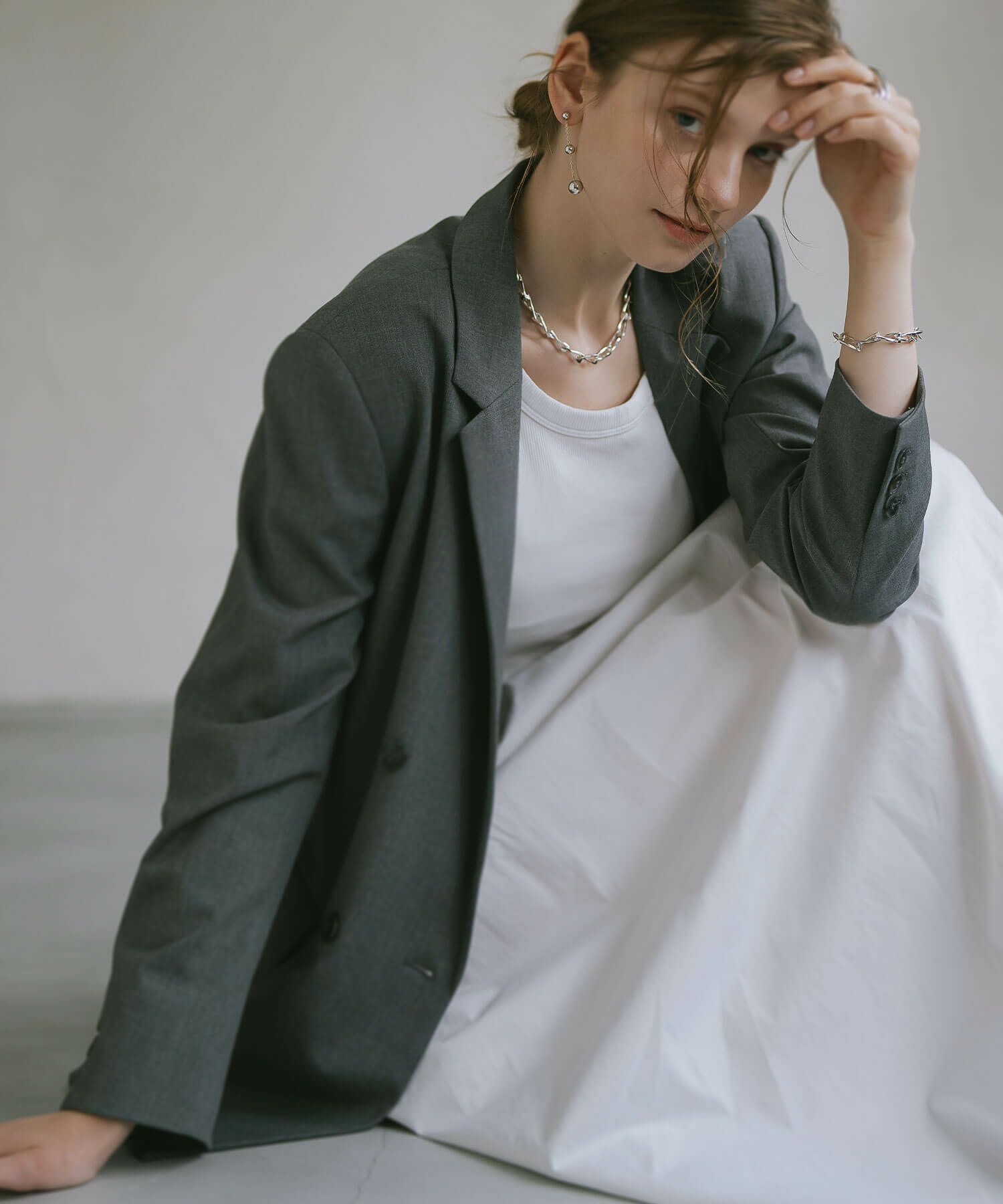 ネックレス  チェーン レディース 短め 【eive-nk エイブ 】 シルバー925 チョーカー ネックレス 太め チェーン 大ぶり シンプル チェーンネックレス カジュアル フォーマル おしゃれ 金属アレルギー 安心 ジュエリー アクセサリー 地金