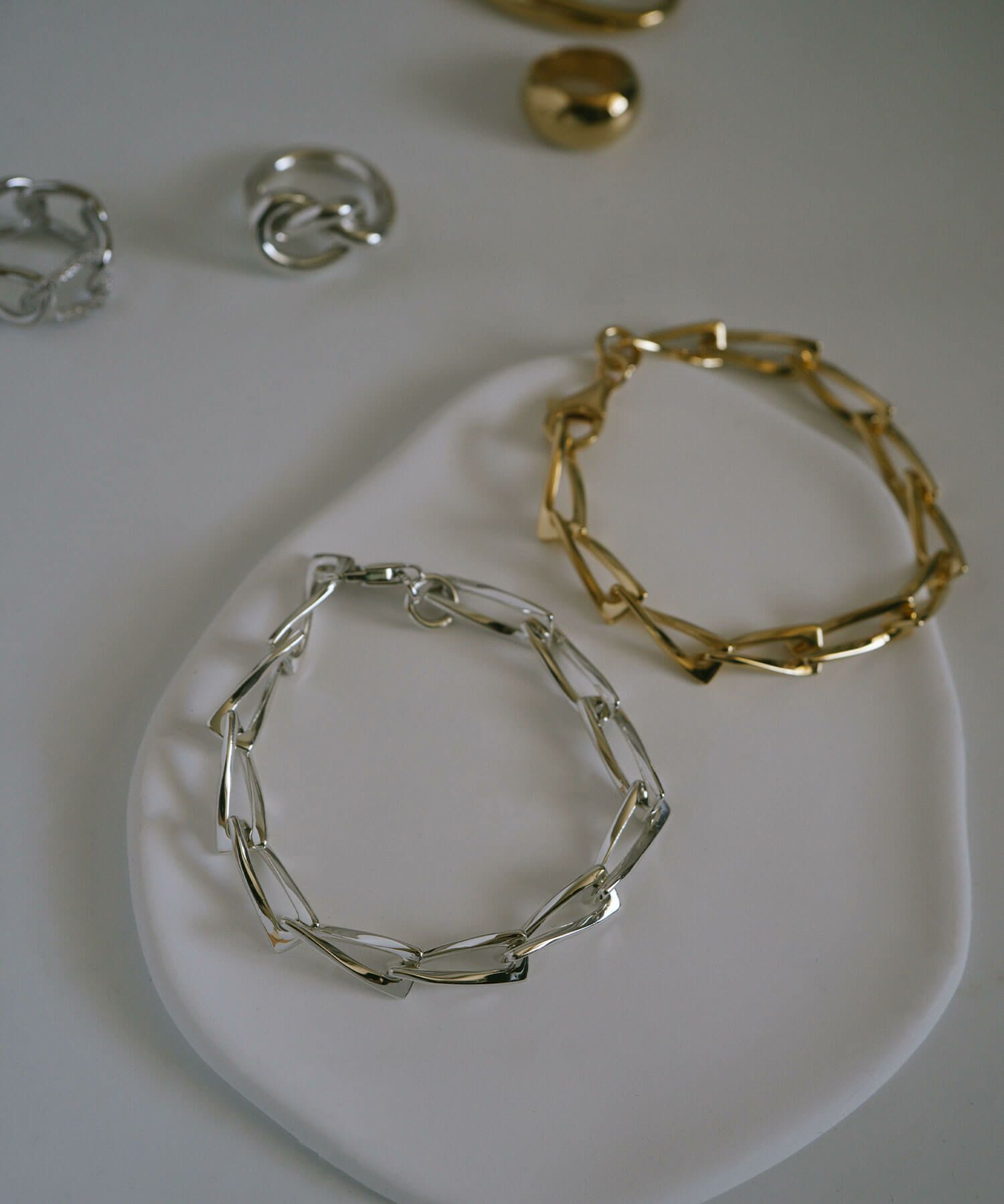 ブレスレット バングル レディース シンプル シルバー ゴールド 【eive-br エイブ】 チェーン 太め 金属アレルギー対応 シルバー925 ゴールド ブレスレット 18K 仕上げ チェーンブレスレット 大ぶり ざっくり おしゃれ メンズ ユニセックス ペア