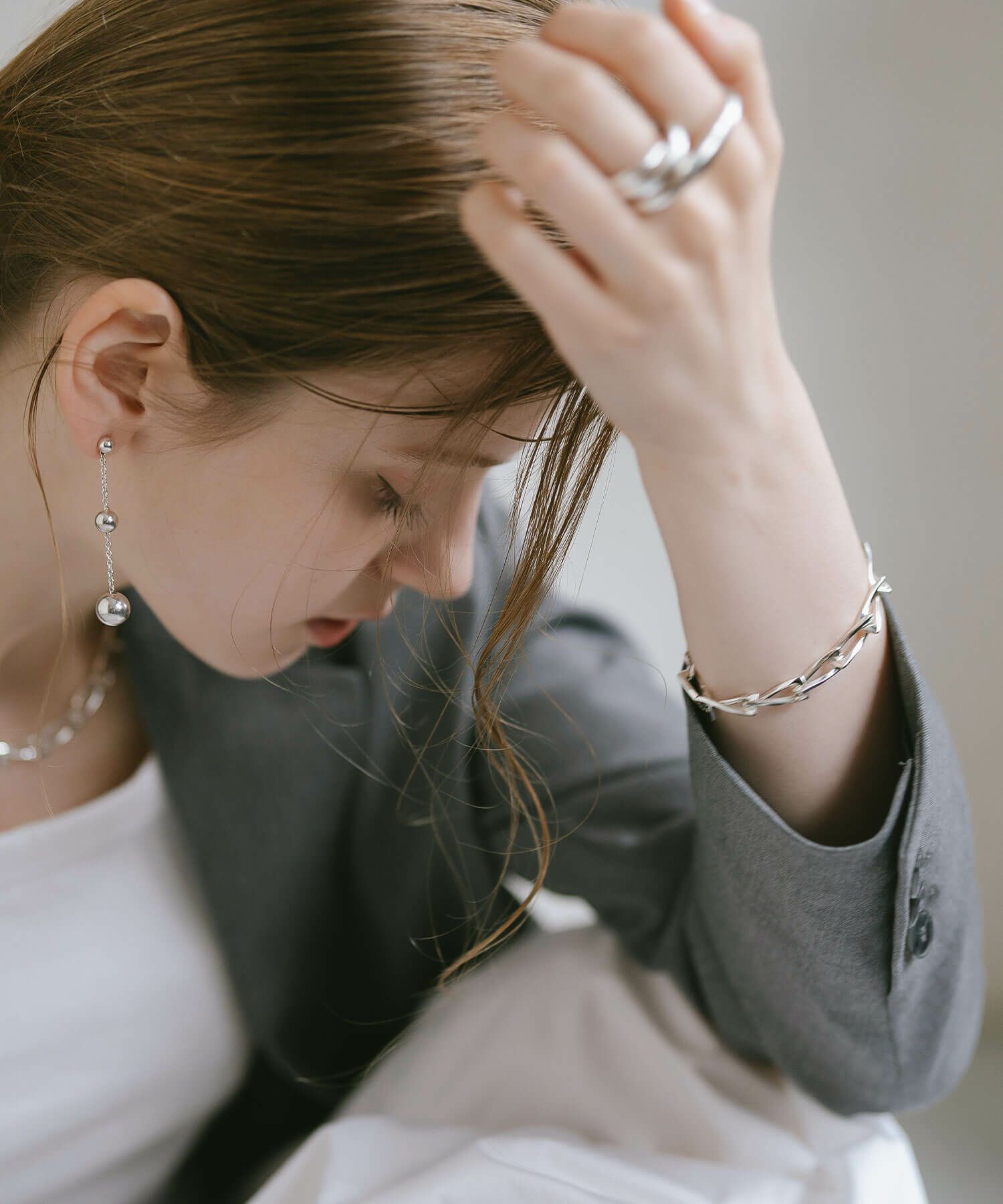 ブレスレット バングル レディース シンプル シルバー ゴールド 【eive-br エイブ】 チェーン 太め 金属アレルギー対応 シルバー925 ゴールド ブレスレット 18K 仕上げ チェーンブレスレット 大ぶり ざっくり おしゃれ メンズ ユニセックス ペア