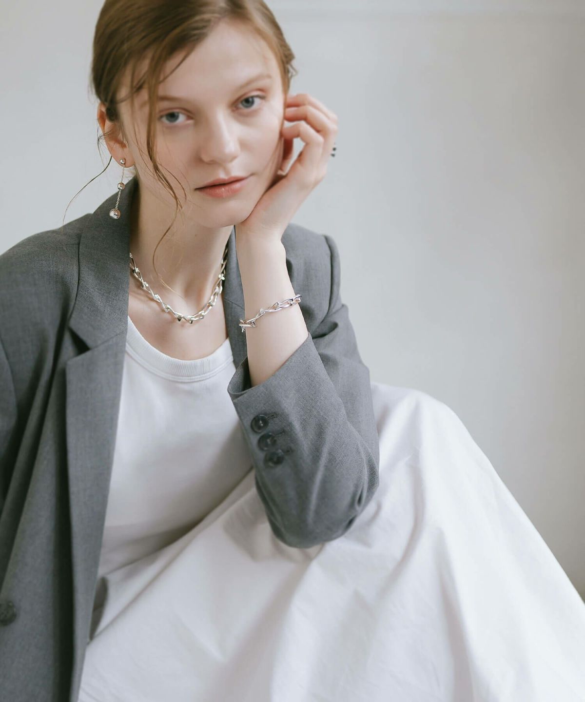 ブレスレット バングル レディース シンプル シルバー ゴールド 【eive-br エイブ】 チェーン 太め 金属アレルギー対応 シルバー925 ゴールド ブレスレット 18K 仕上げ チェーンブレスレット 大ぶり ざっくり おしゃれ メンズ ユニセックス ペア