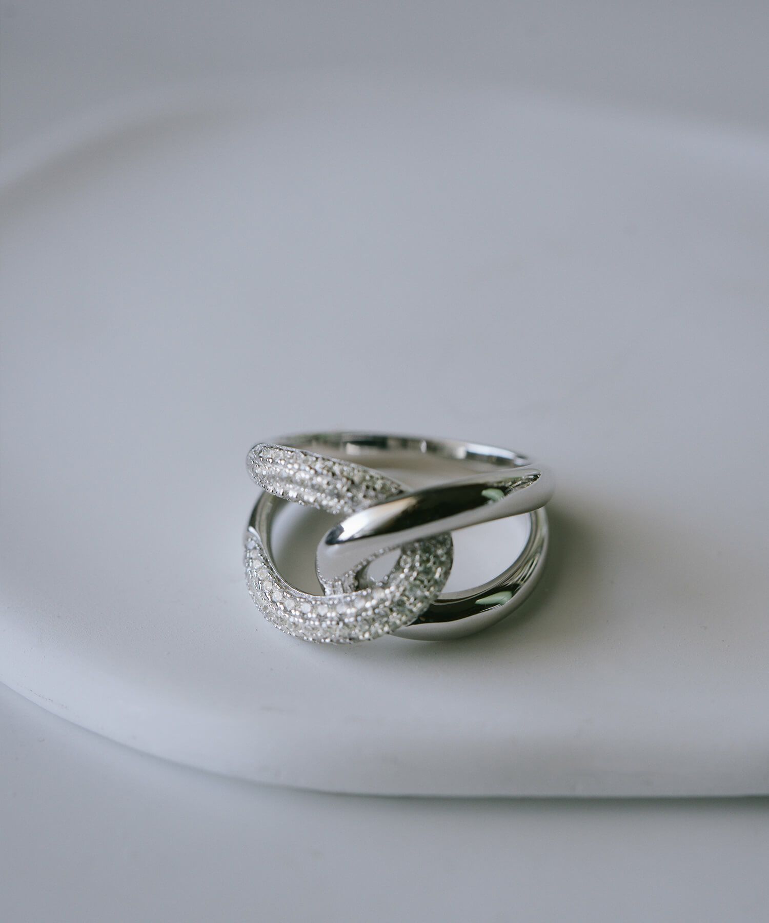 リング 指輪 レディース シンプル 大ぶり 太め キラキラ