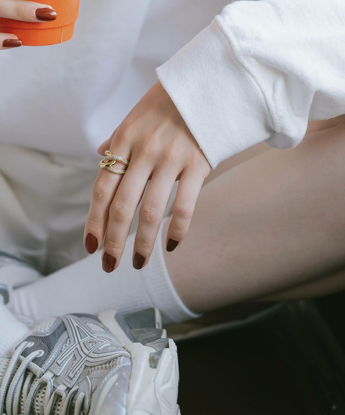 リング 指輪 レディース シンプル 大ぶり 太め キラキラ