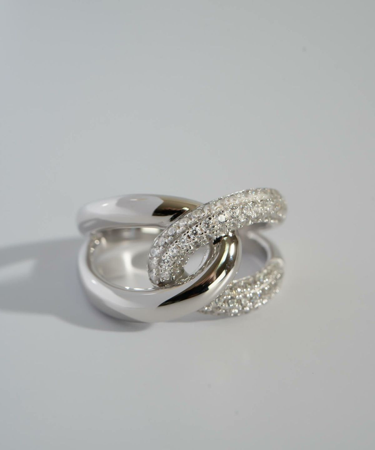 リング 指輪 レディース シンプル 大ぶり 太め キラキラ