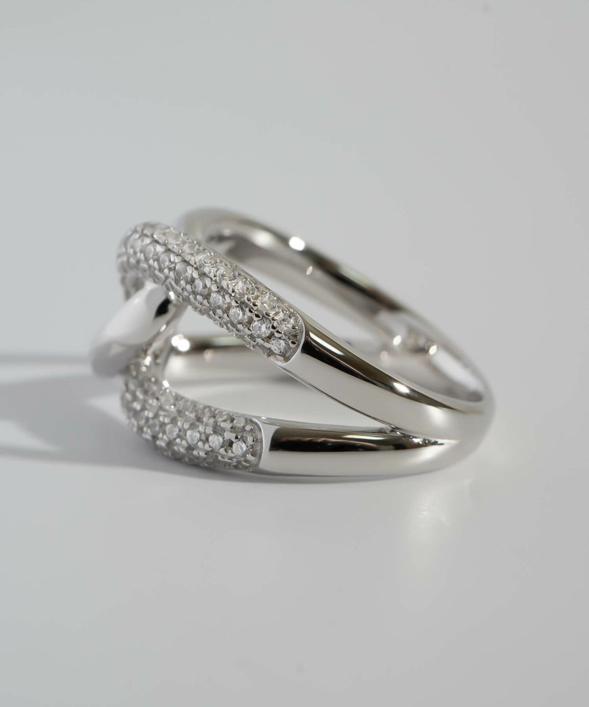 リング 指輪 レディース シンプル 大ぶり 太め キラキラ