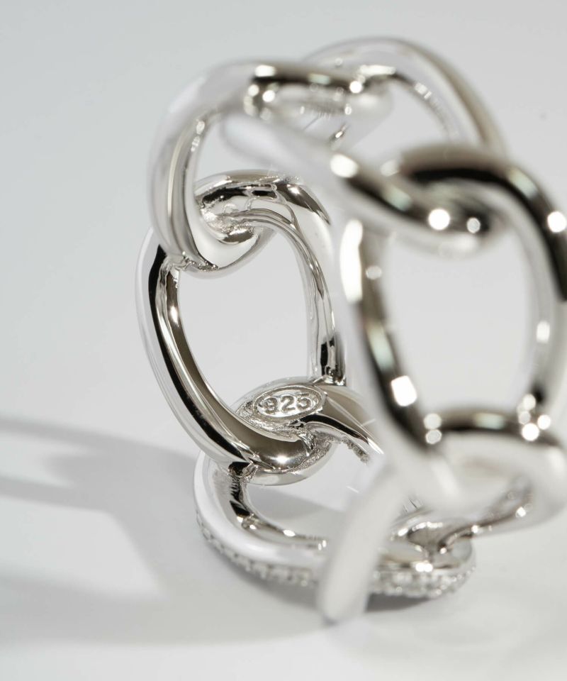 チェーンリング 指輪 レディース シンプル 大ぶり 太め