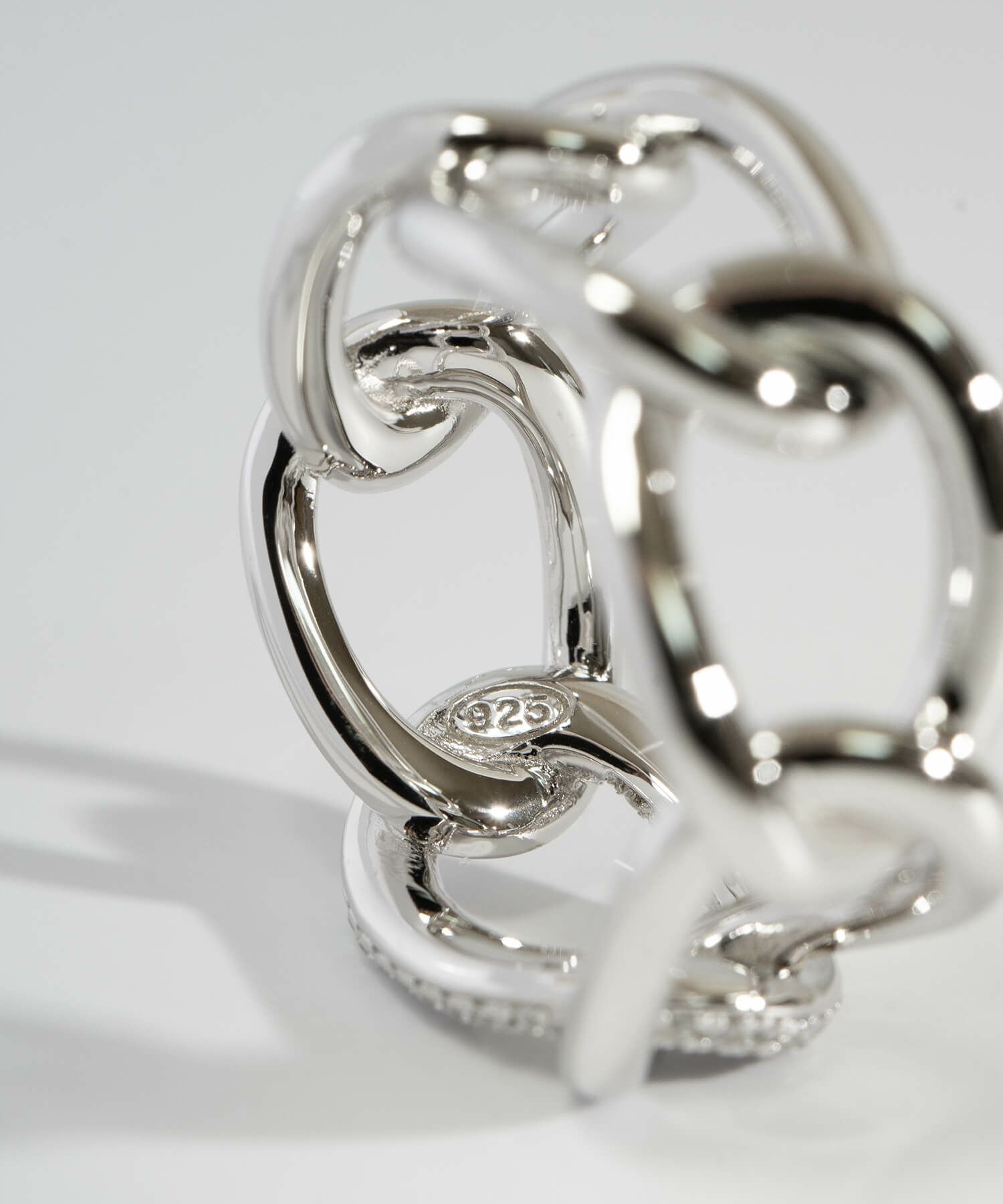 チェーンリング 指輪 レディース シンプル 大ぶり 太め