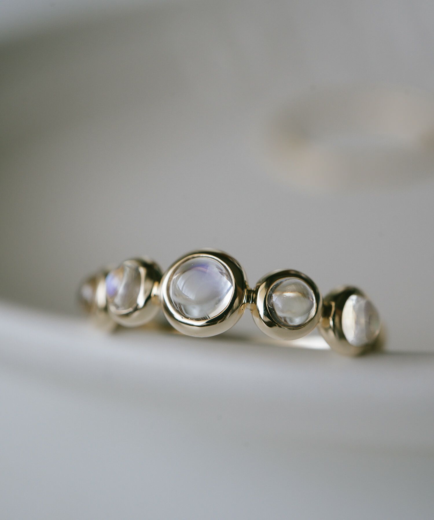 天然石 リング 指輪 レディース シンプル ゴールド ムーンストーン 誕生石