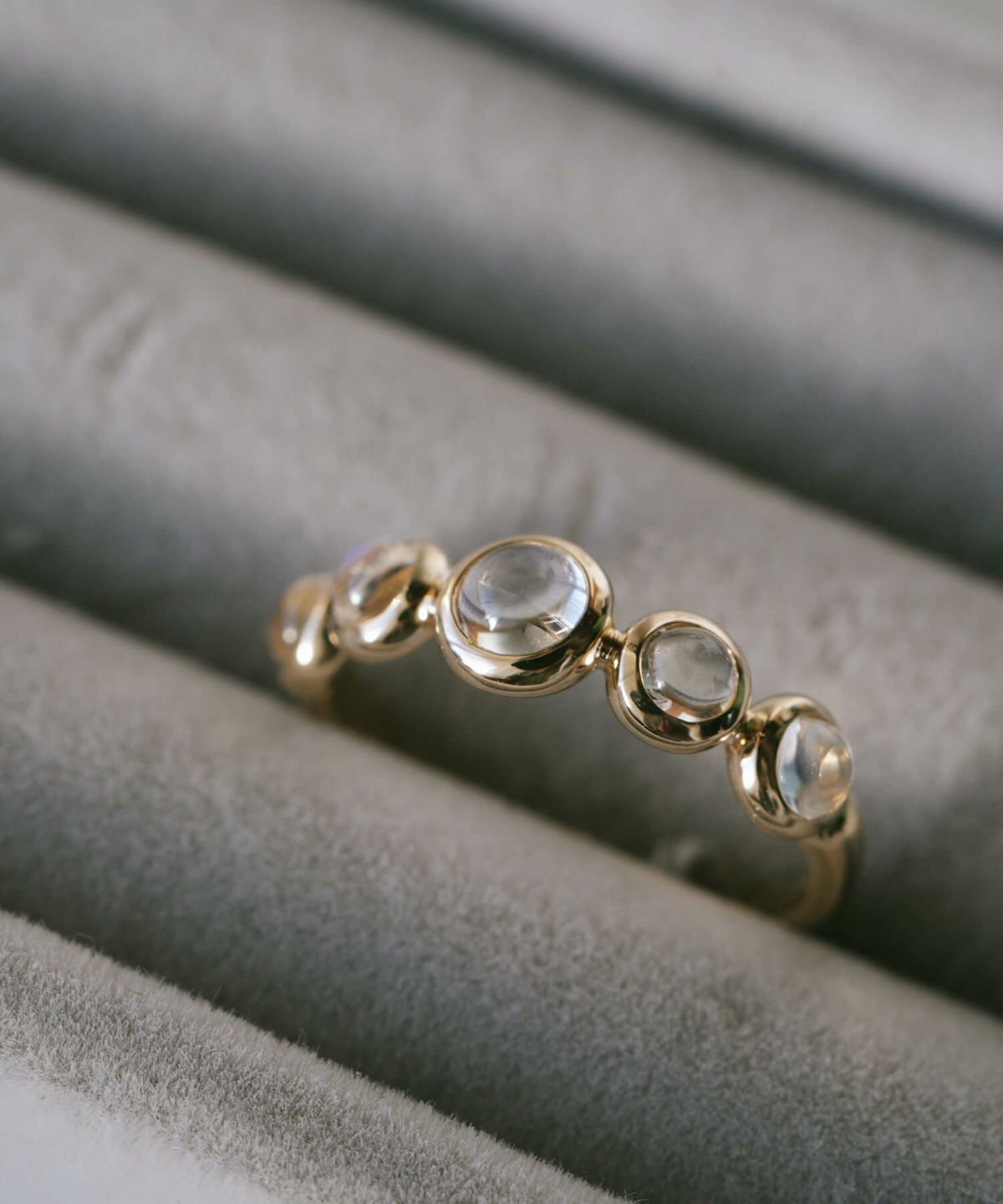 天然石 リング 指輪 レディース シンプル ゴールド ムーンストーン 誕生石