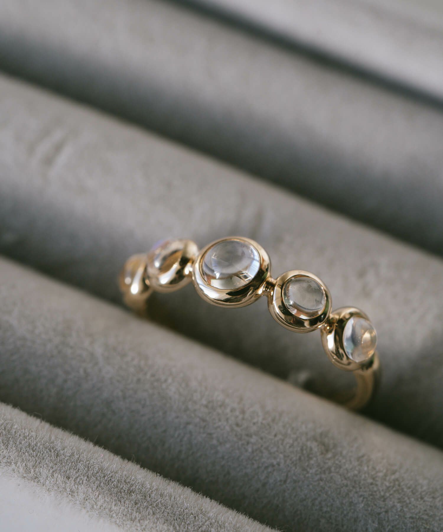 天然石 リング 指輪 レディース シンプル ゴールド ムーンストーン 誕生石