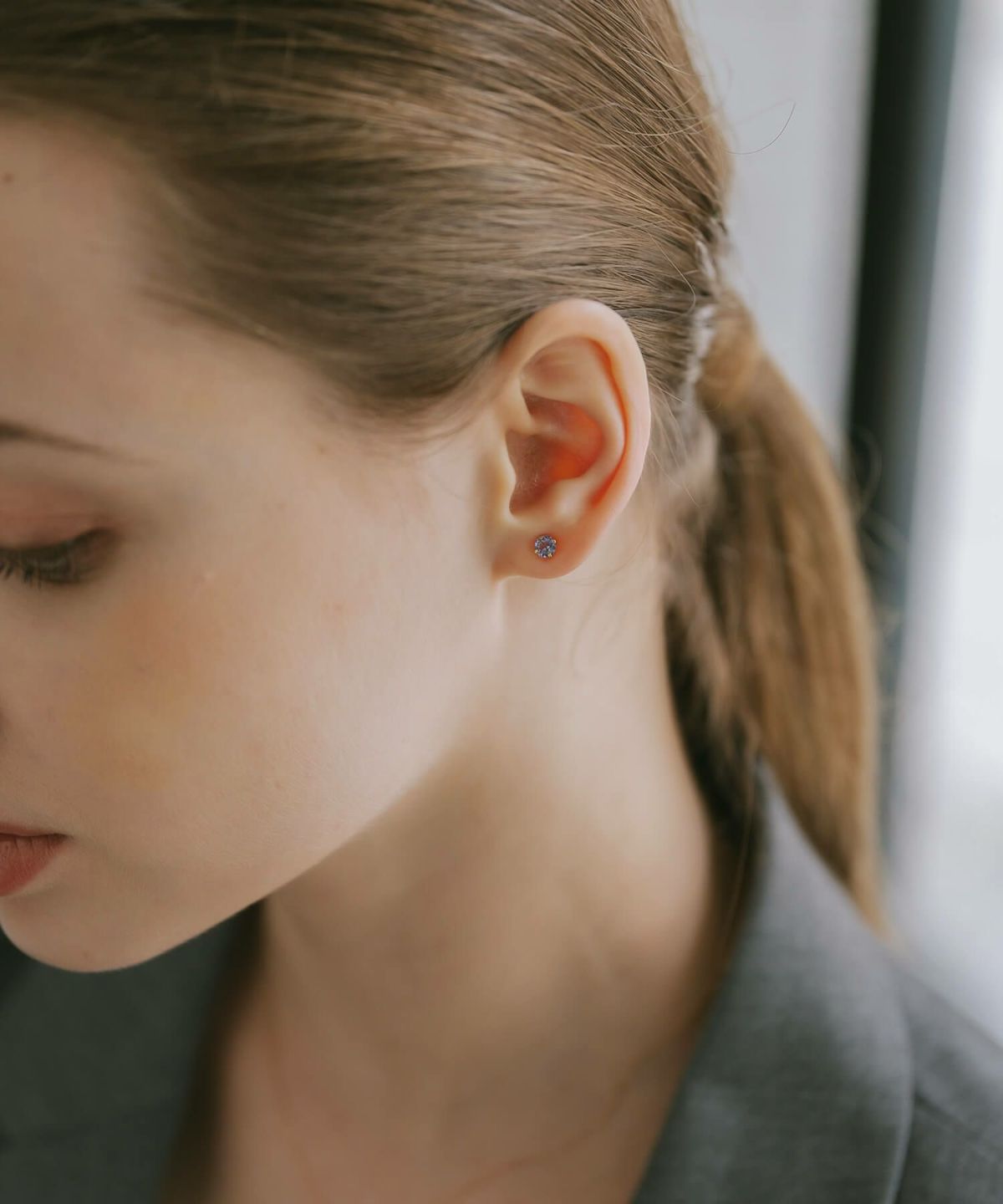 ピアス 一粒 天然石 【enlille-nova エンリル・ノヴァ】  ゴールド K10 金属アレルギー対応 タンザナイト ブルートパーズ トルマリン  ブランド 10K 10金 小さめ 小さい 小ぶり 大人 おしゃれ シンプル レディース  誕生石 エレガント 石 パワーストーン お守り 軽量 推し色