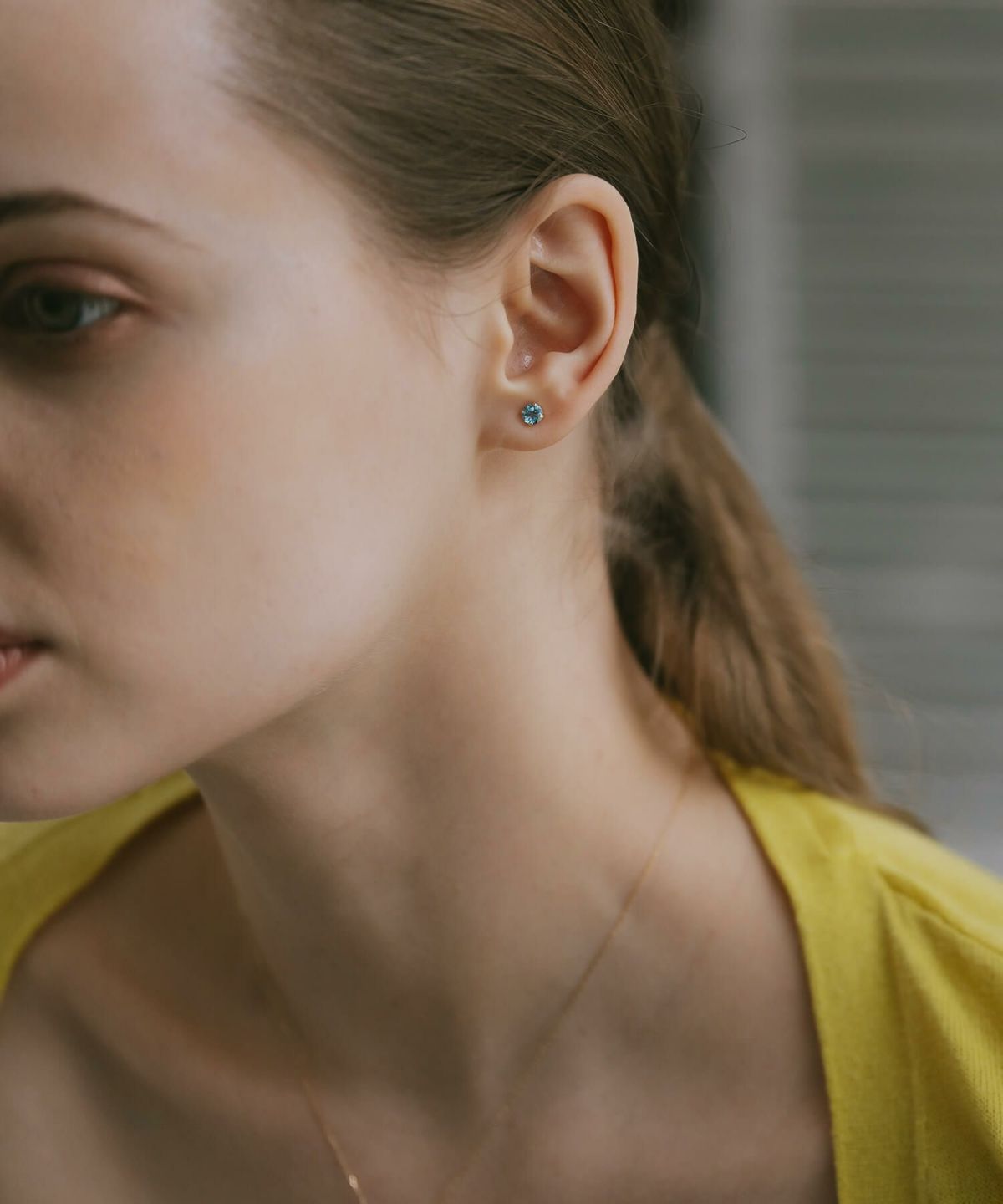 ピアス 一粒 天然石 【enlille-nova エンリル・ノヴァ】  ゴールド K10 金属アレルギー対応 タンザナイト ブルートパーズ トルマリン  ブランド 10K 10金 小さめ 小さい 小ぶり 大人 おしゃれ シンプル レディース  誕生石 エレガント 石 パワーストーン お守り 軽量 推し色