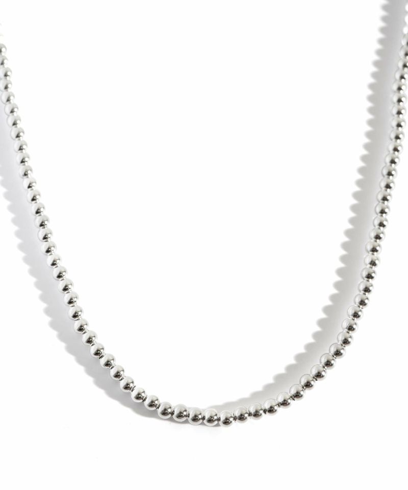 33cm シルバー925 チョーカー ネックレス 金属アレルギー 対応 【palmyla-choker パルミラ・チョーカー】 小ぶり ボールチェーン 3mm レディース シンプル 丸玉 ボール silver925 長さ33cm + 5cm ネックレス チェーン 玉 おしゃれ 大人 可愛い ギフト