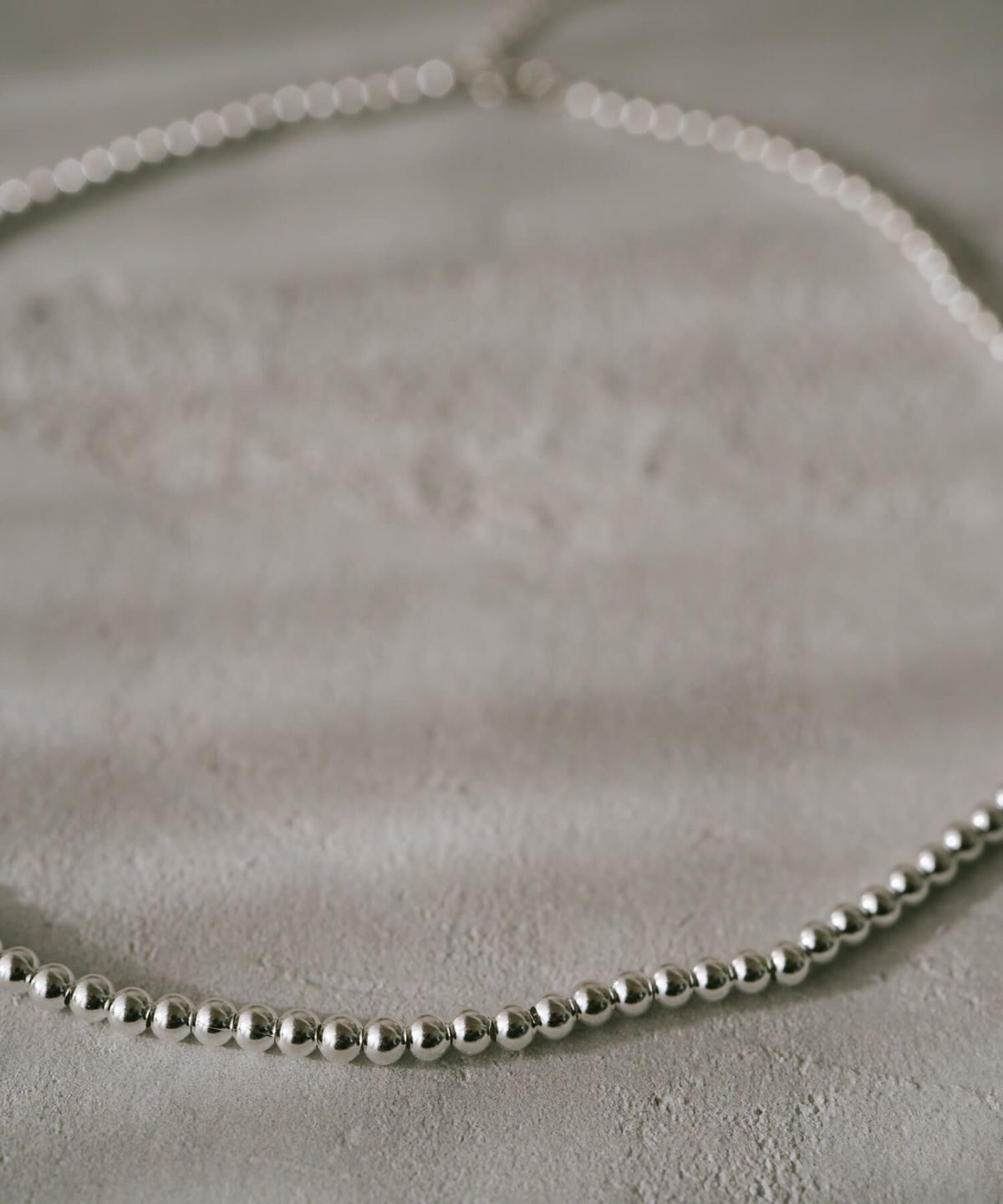 33cm シルバー925 チョーカー ネックレス 金属アレルギー 対応 【palmyla-choker パルミラ・チョーカー】 小ぶり ボールチェーン 3mm レディース シンプル 丸玉 ボール silver925 長さ33cm + 5cm ネックレス チェーン 玉 おしゃれ 大人 可愛い ギフト