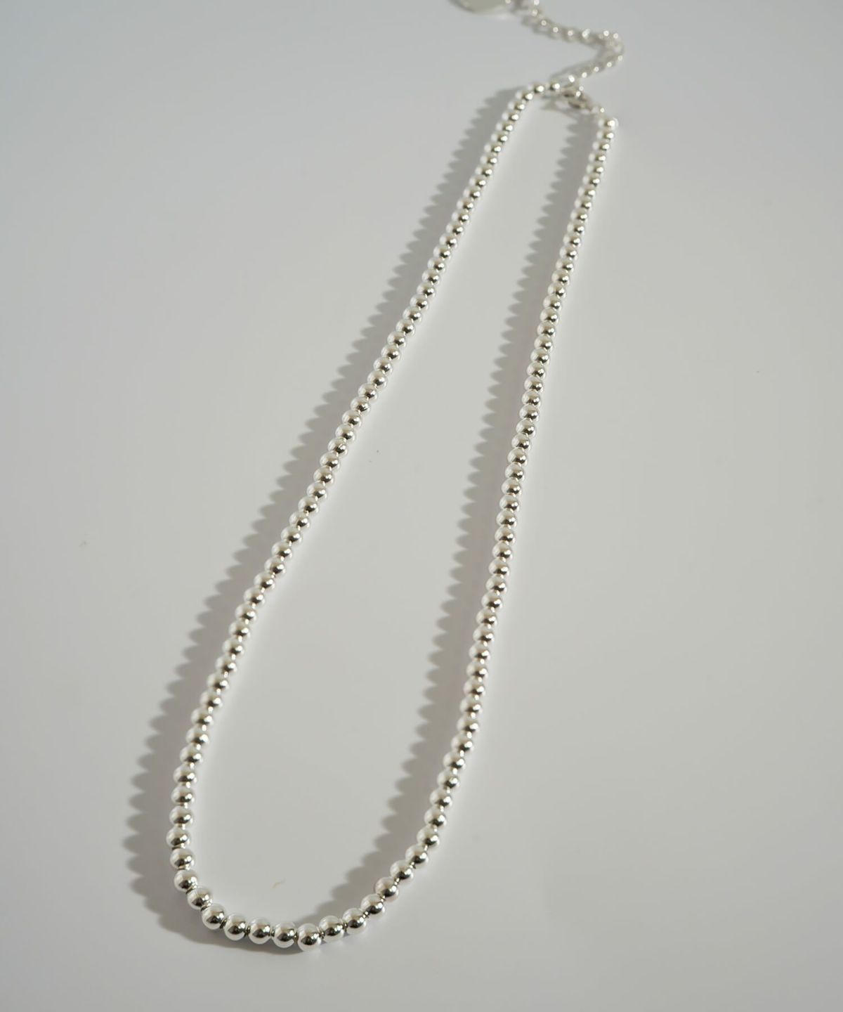 33cm シルバー925 チョーカー ネックレス 金属アレルギー 対応 【palmyla-choker パルミラ・チョーカー】 小ぶり ボールチェーン 3mm レディース シンプル 丸玉 ボール silver925 長さ33cm + 5cm ネックレス チェーン 玉 おしゃれ 大人 可愛い ギフト