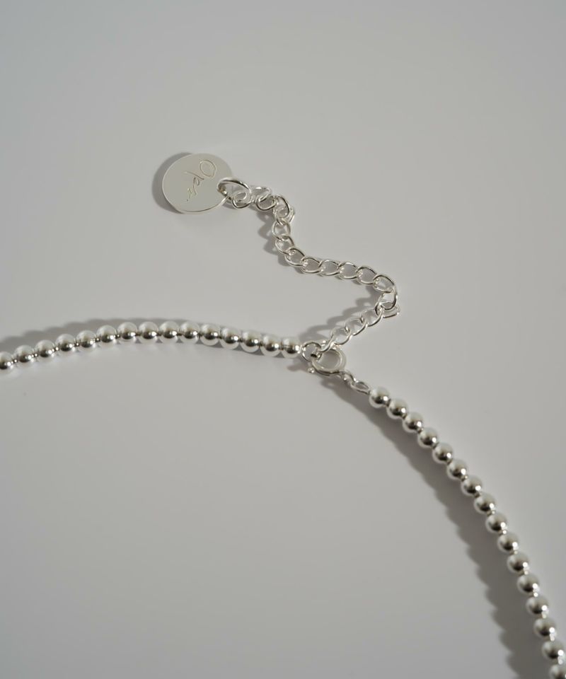 33cm シルバー925 チョーカー ネックレス 金属アレルギー 対応 【palmyla-choker パルミラ・チョーカー】 小ぶり ボールチェーン 3mm レディース シンプル 丸玉 ボール silver925 長さ33cm + 5cm ネックレス チェーン 玉 おしゃれ 大人 可愛い ギフト