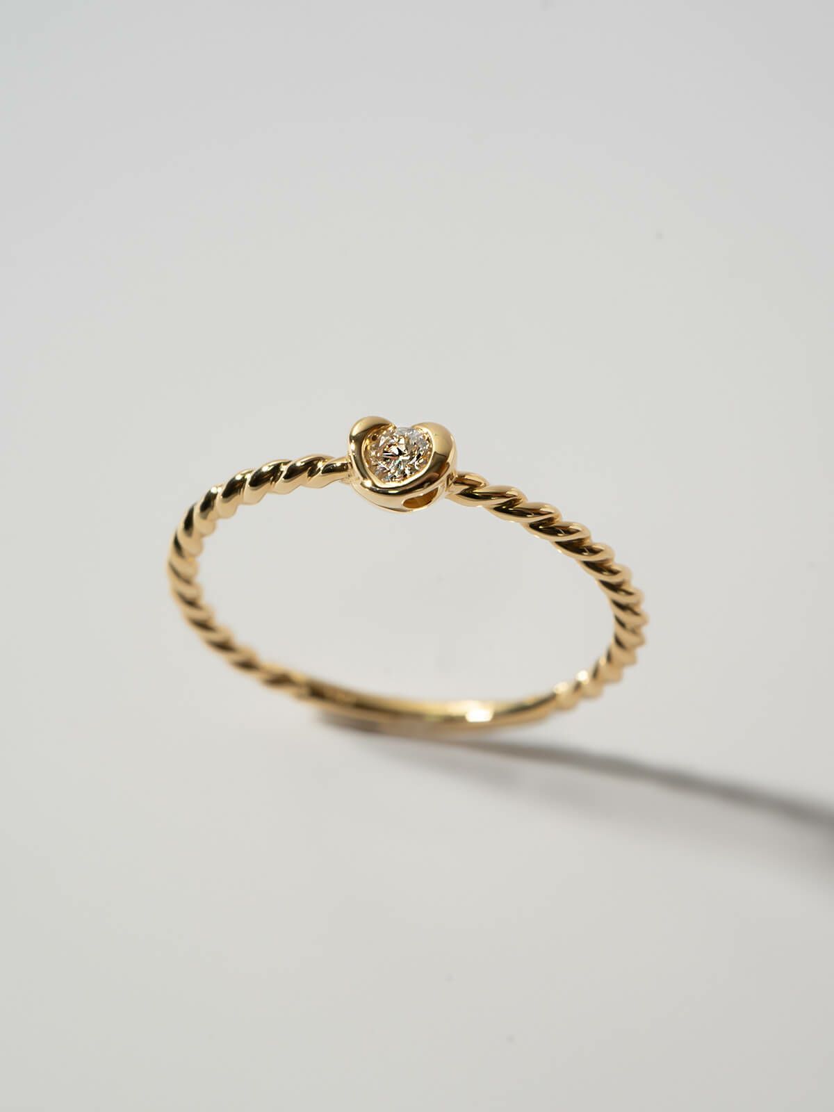 ダイヤ 指輪 ダイヤモンド 18金 リング k18 シンプル 【meon メオン】 18k リング ダイヤ レディース ゴールド 誕生石 パワーストーン 指輪 レディース おしゃれ つけっぱなし 華奢 リング 重ね 付け 重ねづけ 繊細 リング