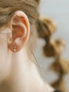 【数量限定】ダイヤモンド ピアス 一粒 プラチナ 計0.2ct【asteri-nanoaアステリ・ナノア】ダイヤ つけっぱなしピアス 金属アレルギー対応 おしゃれ シンプル 女性 誕生石 極小 ダイヤ レディース