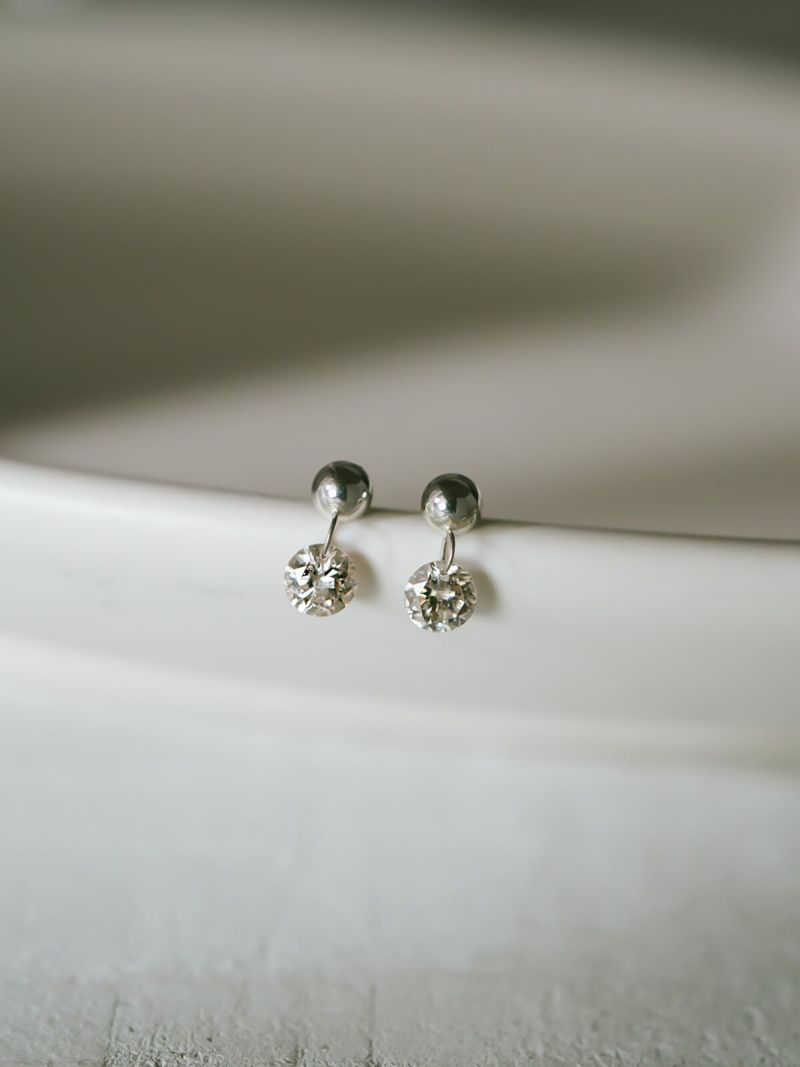 【数量限定】ダイヤモンド ピアス 一粒 プラチナ 計0.2ct【asteri-nanoaアステリ・ナノア】ダイヤ つけっぱなしピアス 金属アレルギー対応 おしゃれ シンプル 女性 誕生石 極小 ダイヤ レディース