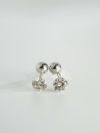 【数量限定】ダイヤモンド ピアス 一粒 プラチナ 計0.2ct【asteri-nanoaアステリ・ナノア】ダイヤ つけっぱなしピアス 金属アレルギー対応 おしゃれ シンプル 女性 誕生石 極小 ダイヤ レディース