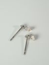 【数量限定】ダイヤモンド ピアス 一粒 プラチナ 計0.2ct【asteri-nanoaアステリ・ナノア】ダイヤ つけっぱなしピアス 金属アレルギー対応 おしゃれ シンプル 女性 誕生石 極小 ダイヤ レディース