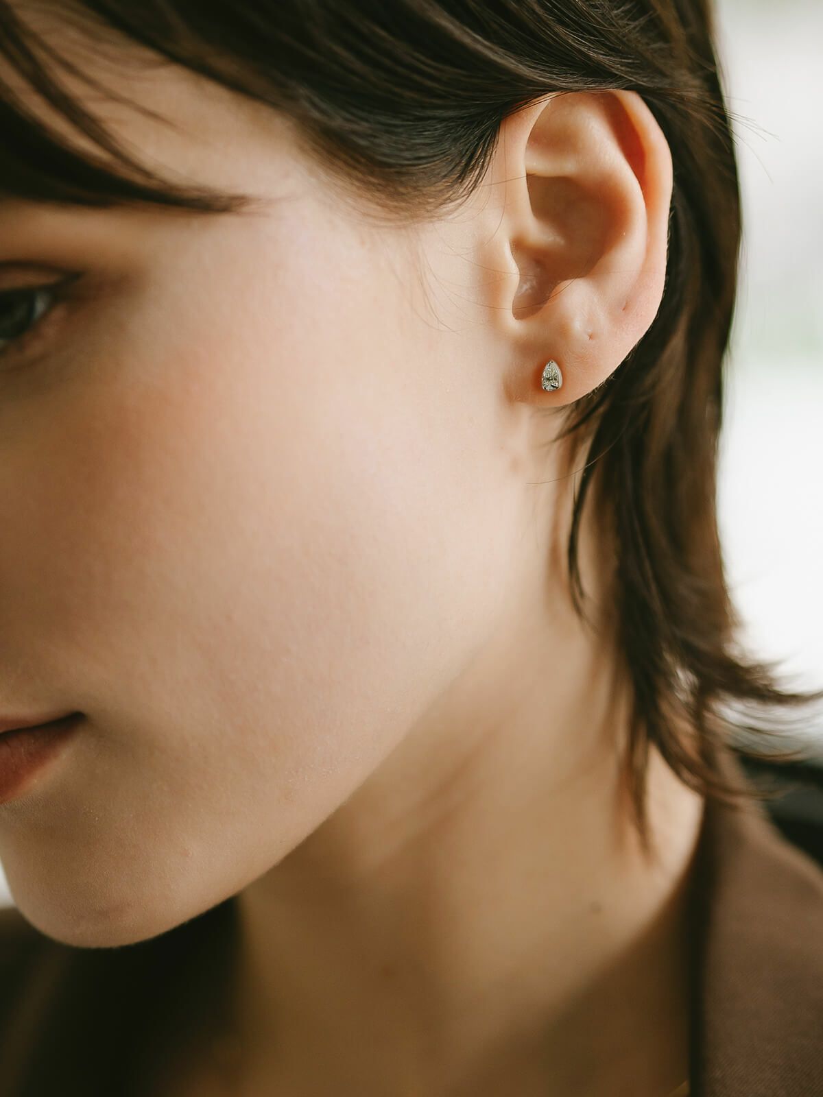 【特価_数量限定】ダイヤモンド ピアス 一粒 プラチナ 計0.3ct  【asteri-dew アステリ・デュー】 雫 ダイヤ つけっぱなし ピアス 金属アレルギー対応 おしゃれ シンプル 女性 誕生石 極小 ダイヤ レディース