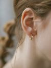 真珠 パール ピアス 揺れる フープ 金属アレルギー対応 18K 仕上げ 淡水パール 【afrizo-nadia アフリジオ・ナディア】 フープピアス レディース ピアス 大人 小さめ シルバー925 ピアス 小さい 小ぶり プレゼント 女性 誕生日 彼女 記念日