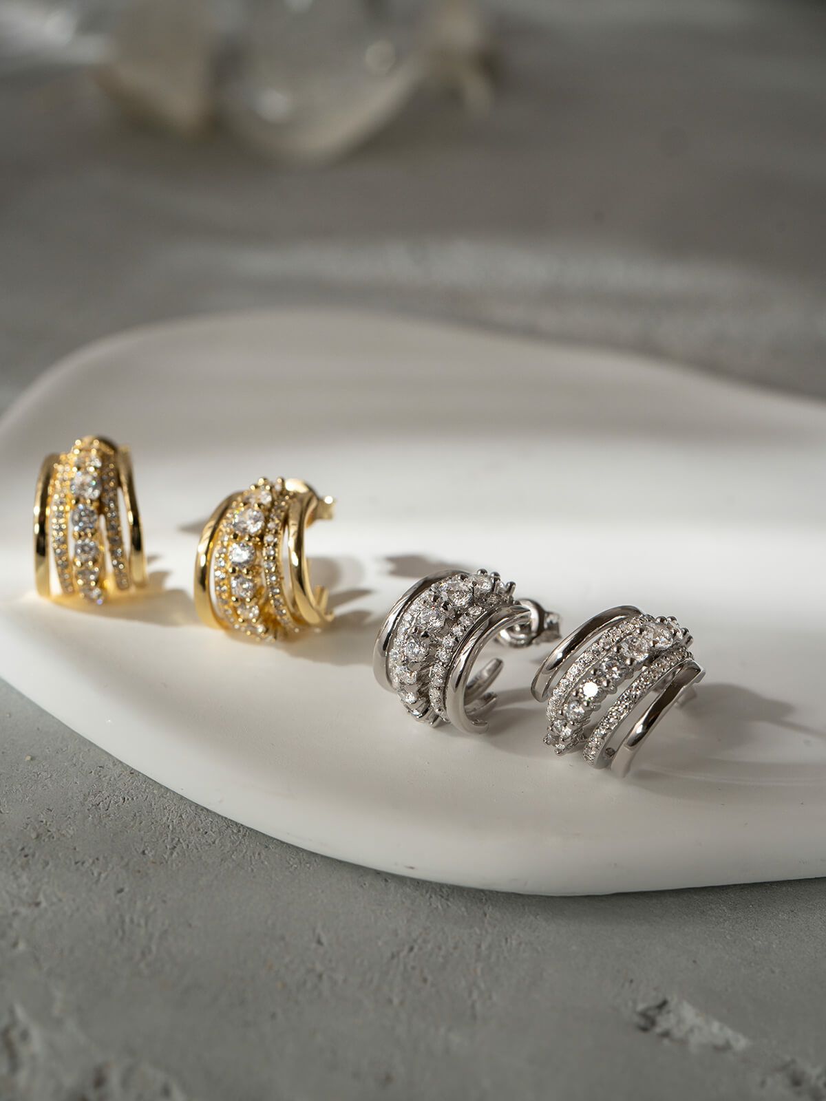 フープピアス 大ぶり 大きめ シルバー925 レディース