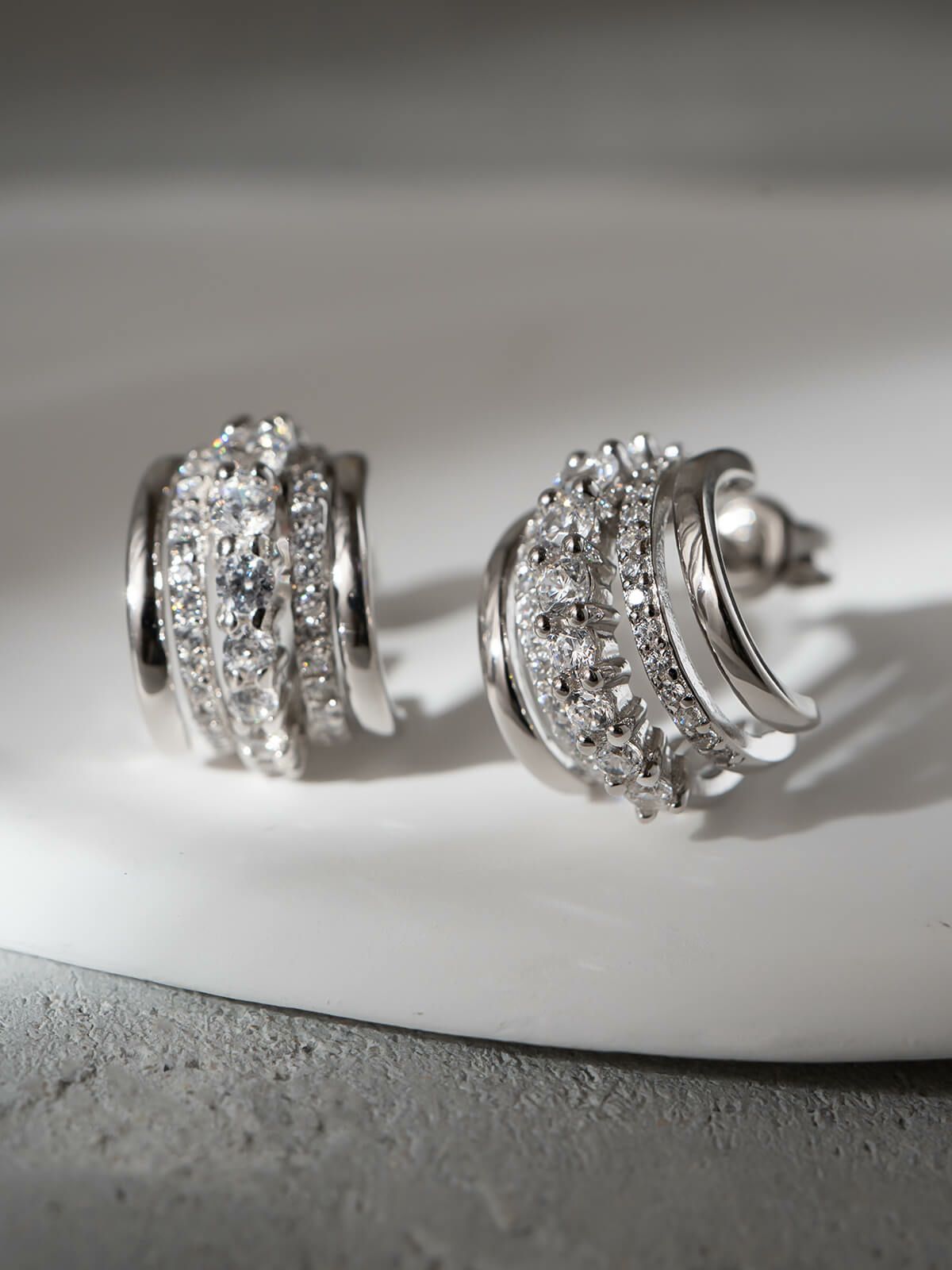 フープピアス 大ぶり 大きめ シルバー925 レディース