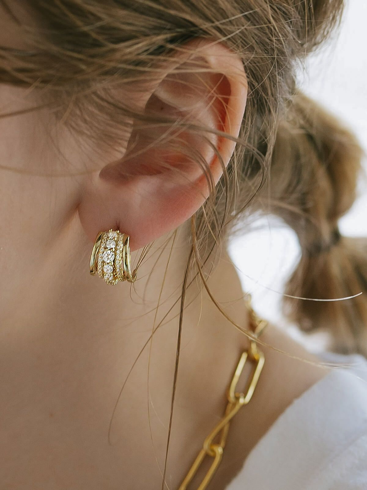 フープピアス 大ぶり 大きめ シルバー925 レディース