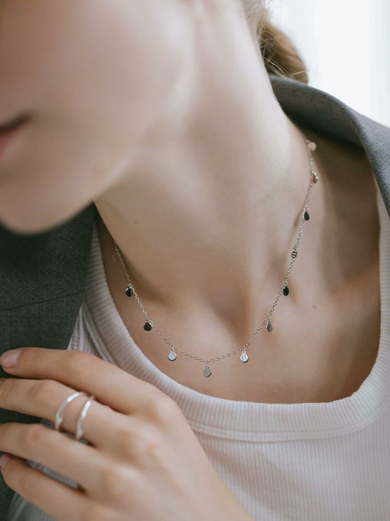 チョーカー ネックレス チェーン レディース メンズ カジュアル シンプル アレルギー 対応 【veliala-nk ヴェリアラ】 18金仕上げ ネックレス チェーンだけ 20代 30代 40代 50代 シルバー ゴールド ネックレス 普段使い 大人 シルバー925 シルバーチェーン