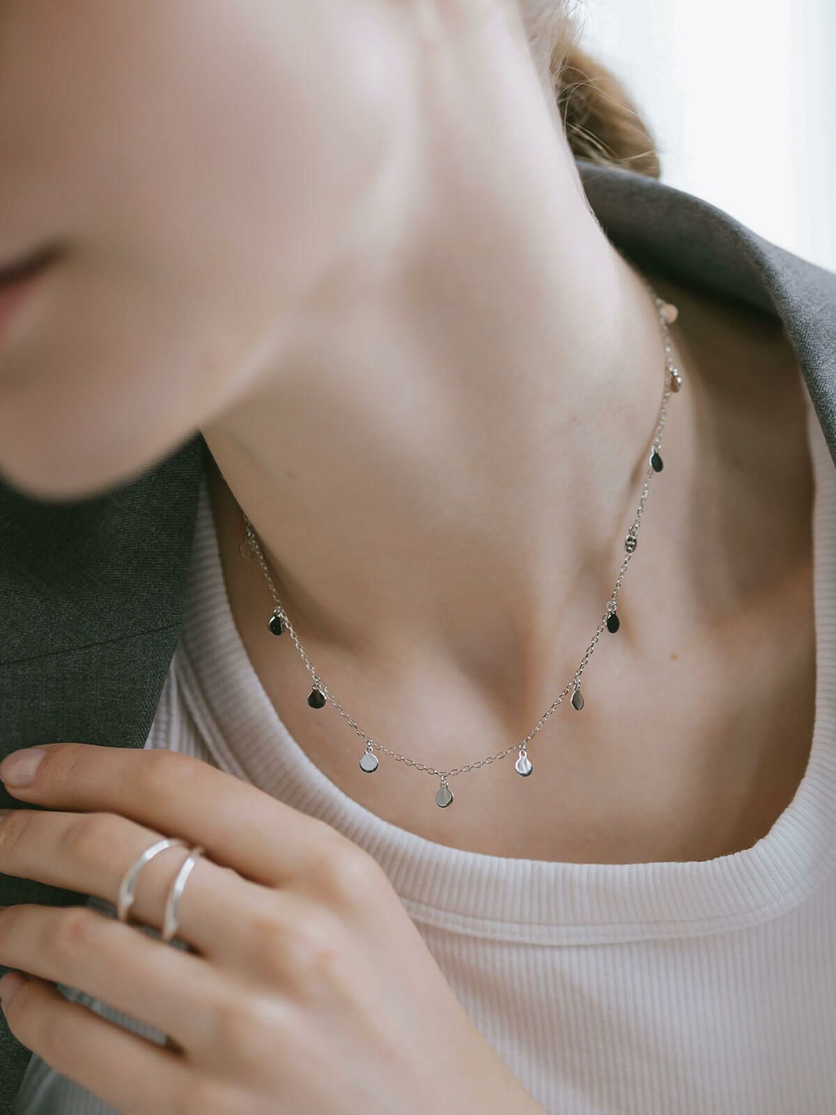 チョーカー ネックレス チェーン レディース メンズ カジュアル シンプル アレルギー 対応 【veliala-nk ヴェリアラ】 18金仕上げ ネックレス チェーンだけ 20代 30代 40代 50代 シルバー ゴールド ネックレス 普段使い 大人 シルバー925 シルバーチェーン