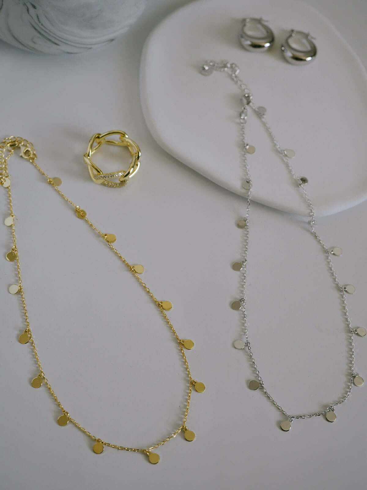 チョーカー ネックレス チェーン レディース メンズ カジュアル シンプル アレルギー 対応 【veliala-nk ヴェリアラ】 18金仕上げ ネックレス チェーンだけ 20代 30代 40代 50代 シルバー ゴールド ネックレス 普段使い 大人 シルバー925 シルバーチェーン