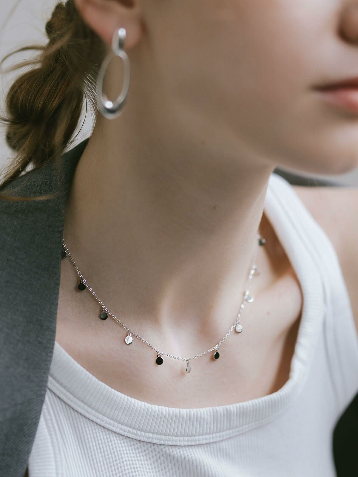 チョーカー ネックレス チェーン レディース メンズ カジュアル シンプル アレルギー 対応 【veliala-nk ヴェリアラ】 18金仕上げ ネックレス チェーンだけ 20代 30代 40代 50代 シルバー ゴールド ネックレス 普段使い 大人 シルバー925 シルバーチェーン